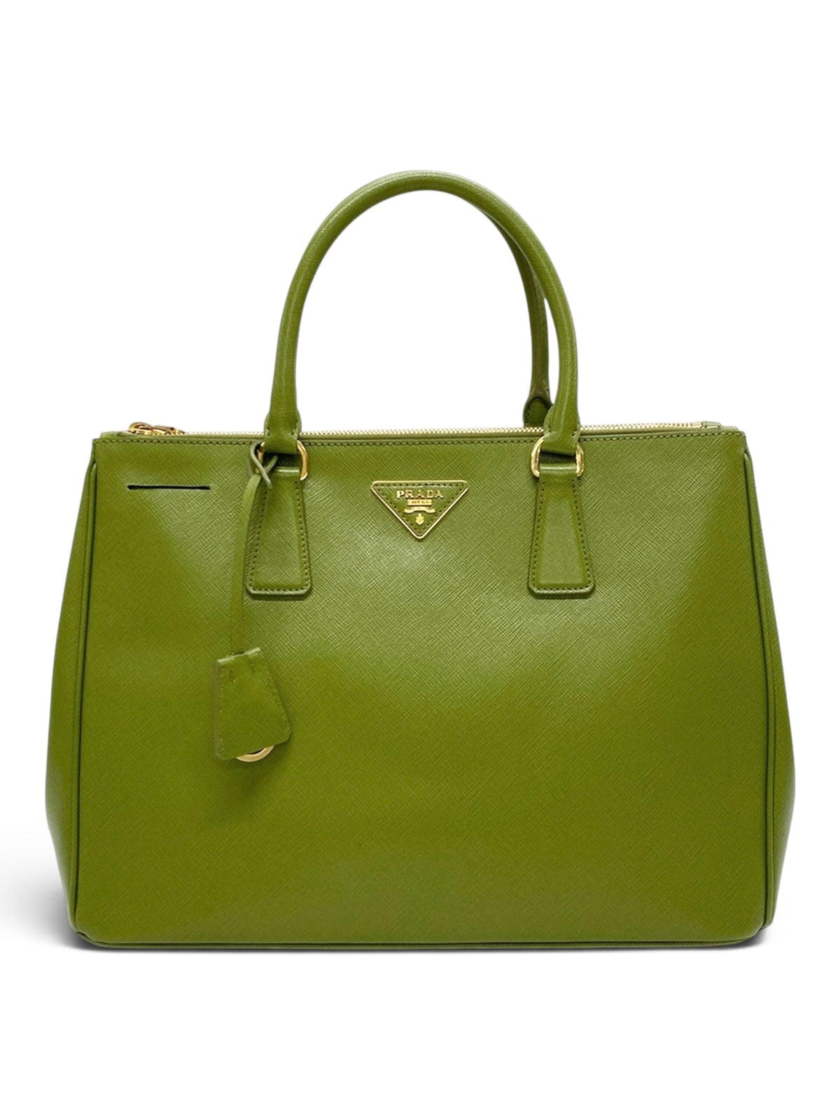 Prada Green Saffiano Lux Galleria Tote