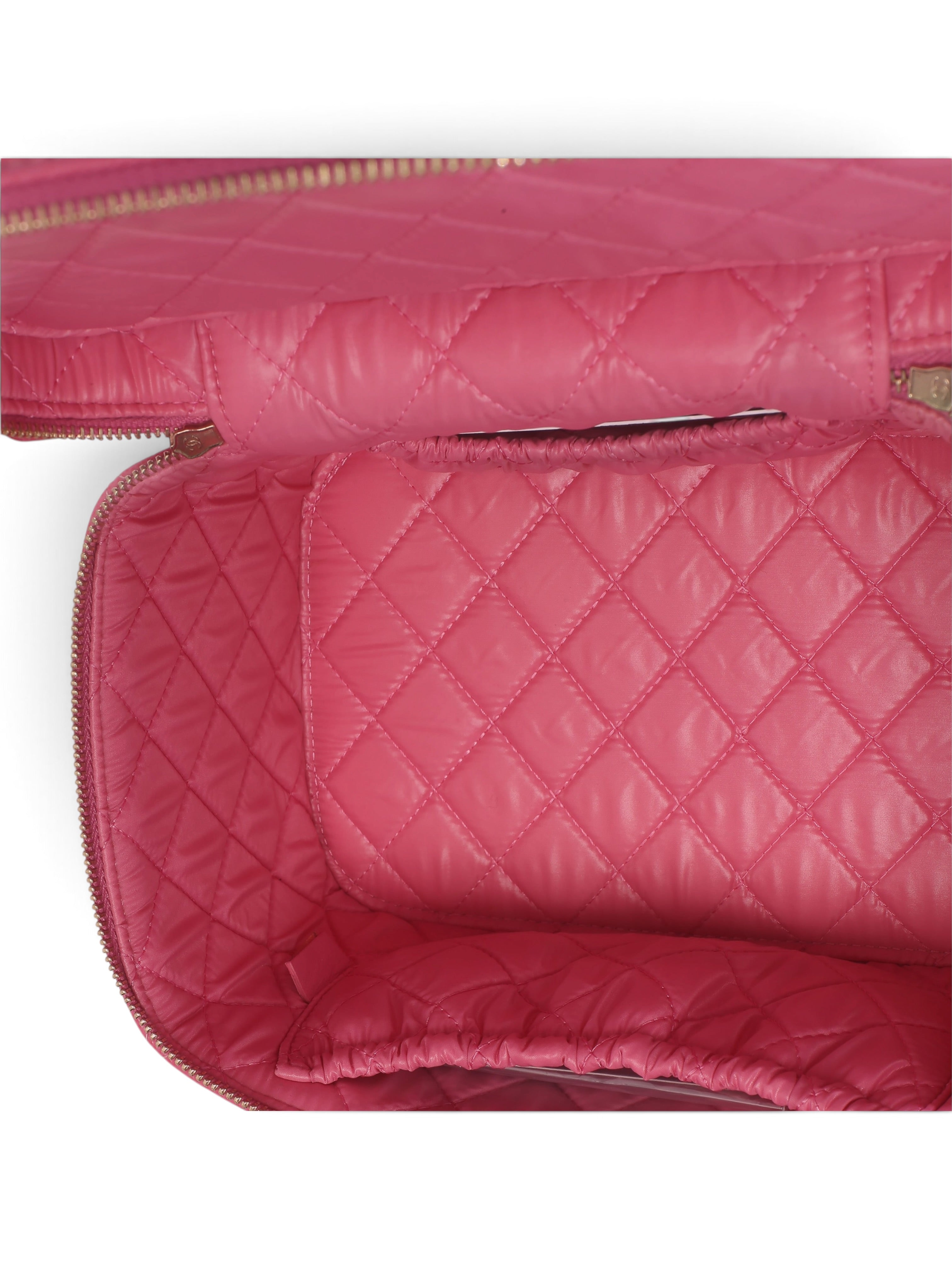 Chanel Pink Caviar Large Vanity Case