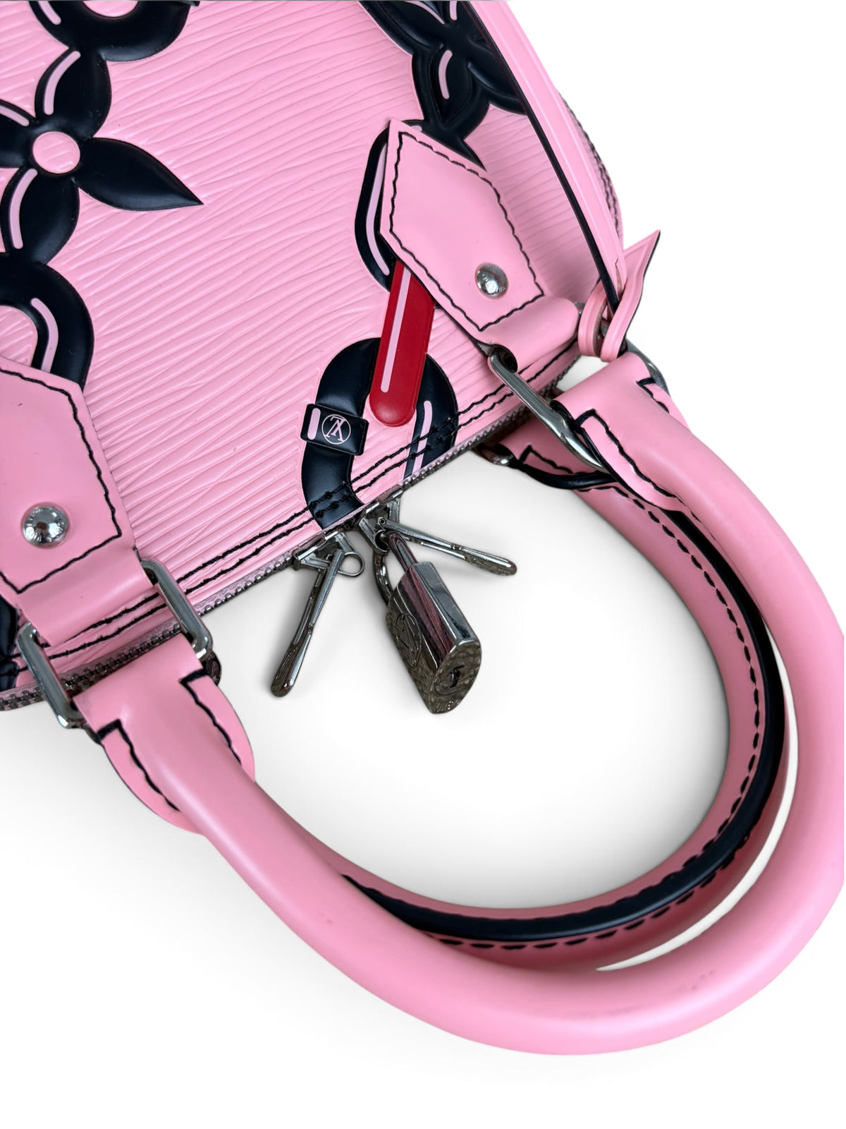 Louis Vuitton LE Pink Epi Chain Flower Alma BB