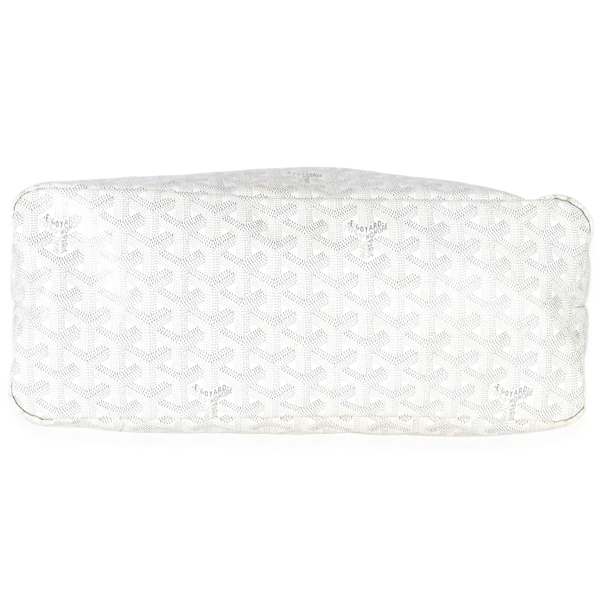 Goyard White ine Canvas Boheme Hobo Handbag stamp