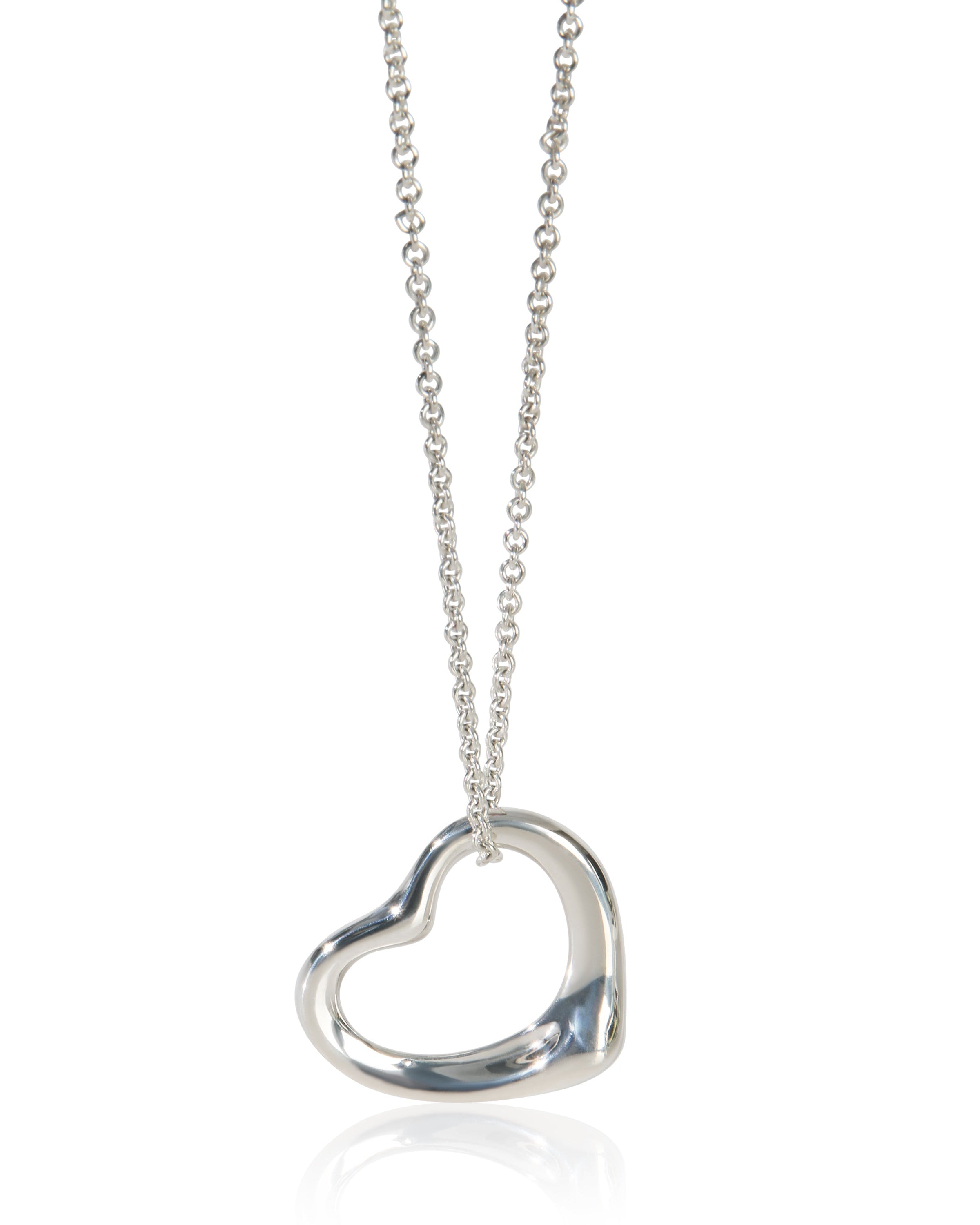 Tiffany & Co. Sterling Silver Elsa Peretti Open Heart Pendant