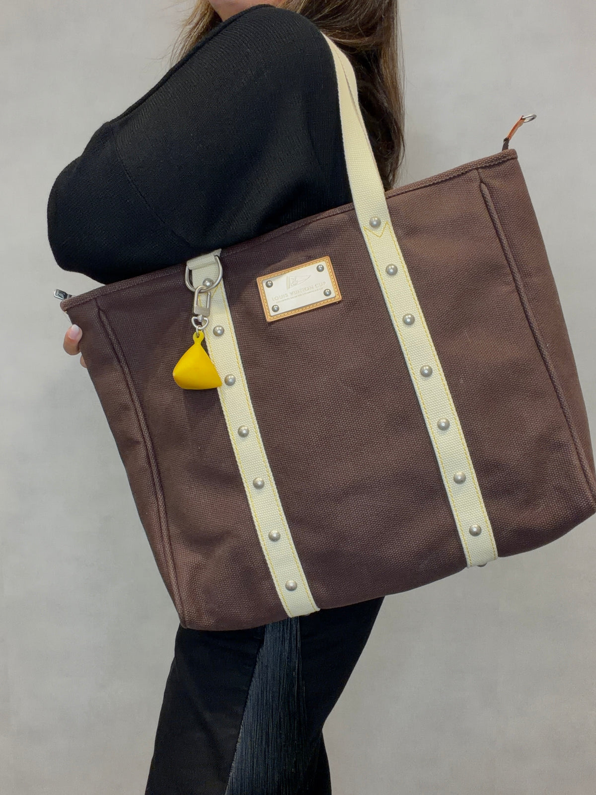 Louis Vuitton Antigua LV Cup Canvas Cabas GM Tote Bag Brown