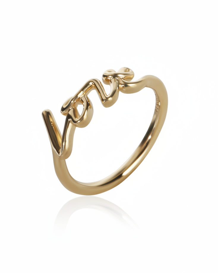 Tiffany & Co. Yellow Gold Paloma Picasso Graffiti Love Ring 4
