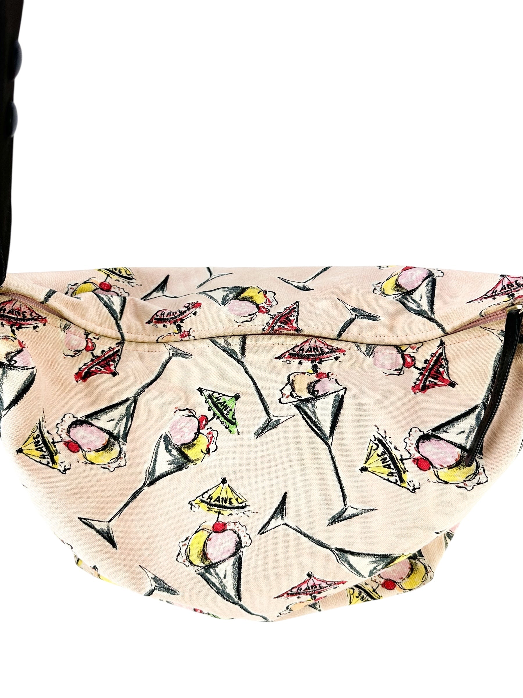 Chanel Ice Cream Print Canvas Hobo Bag