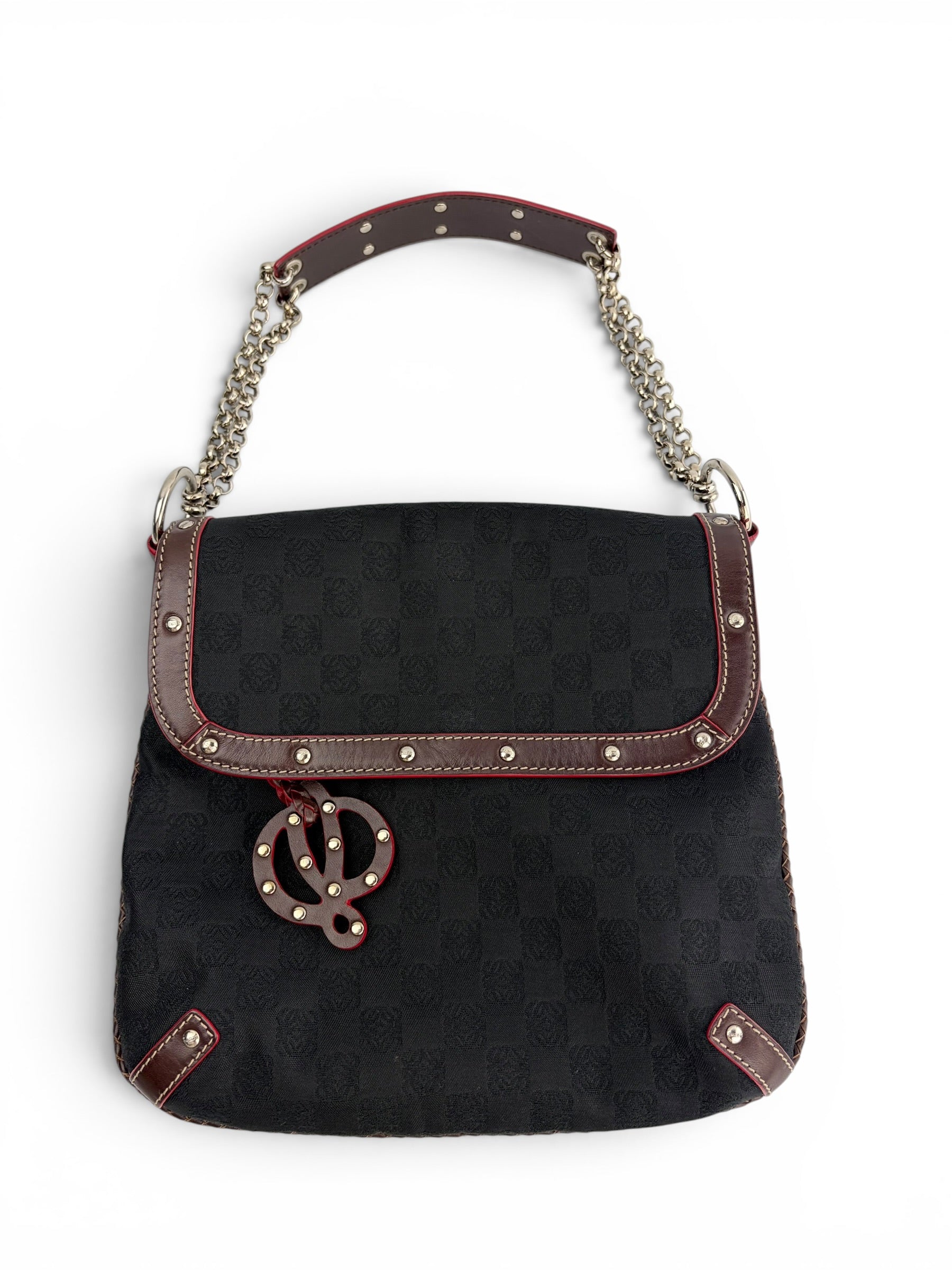 Loewe Canvas Anagram Shoulder Bag