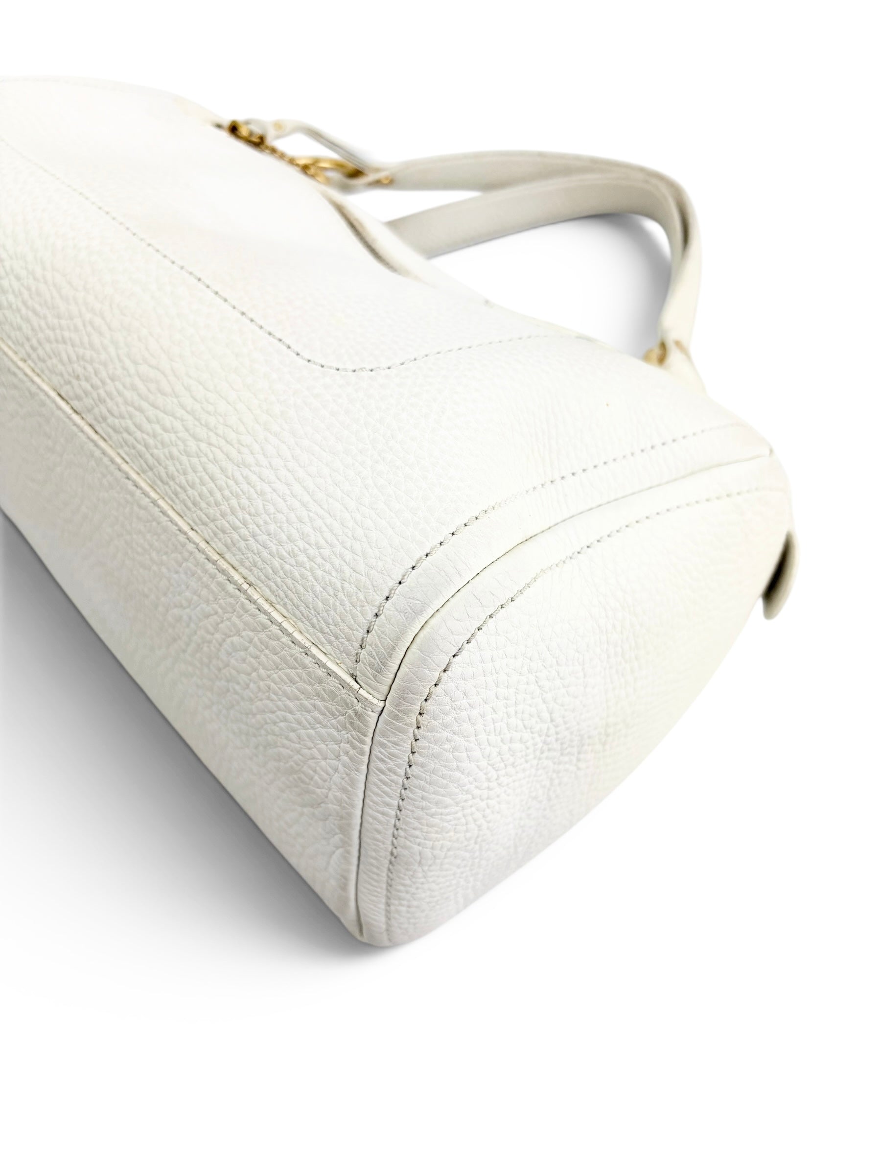 celine-vintage-white-leather-boston-bag---7