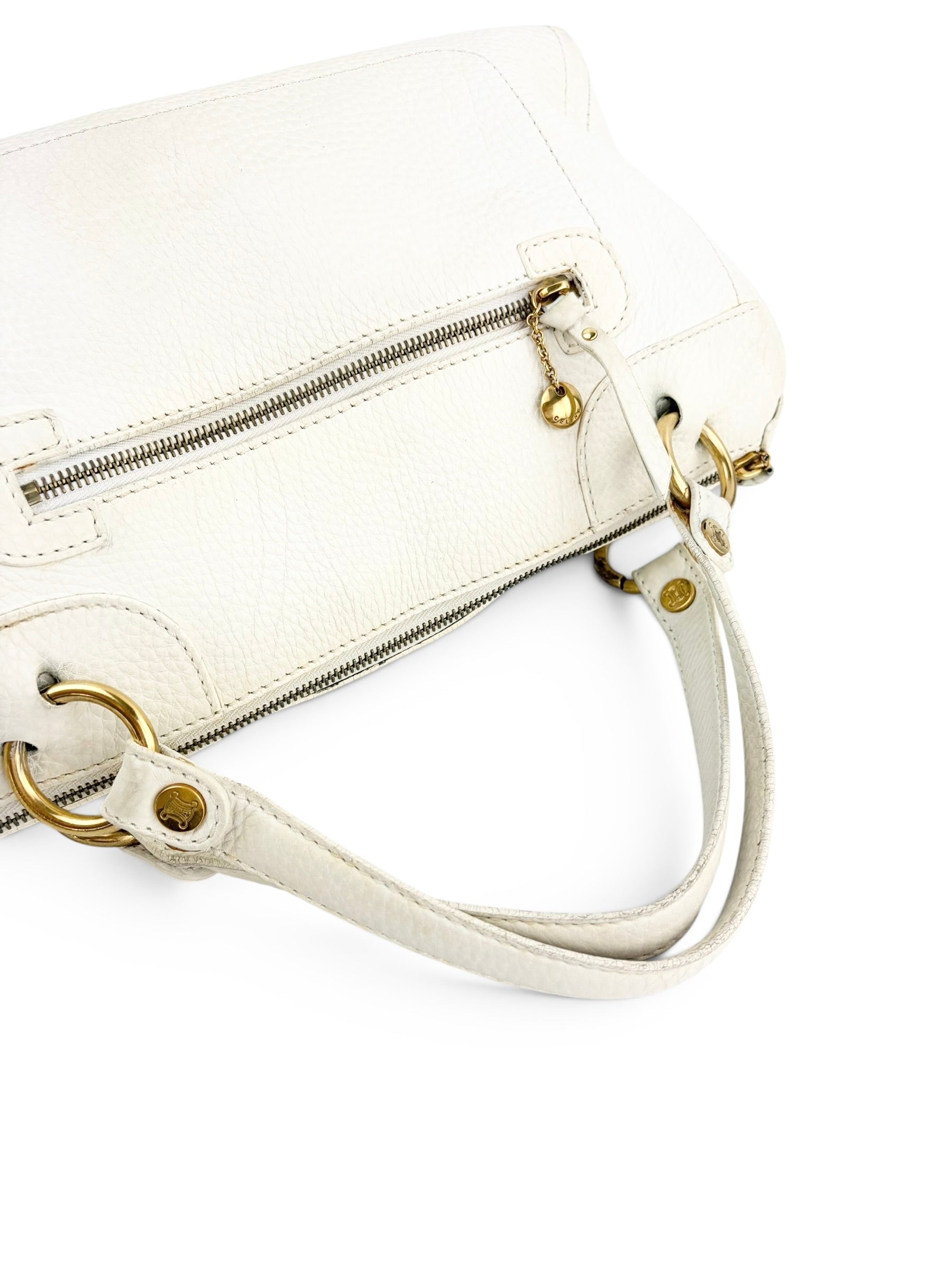 celine-vintage-white-leather-boston-bag---4