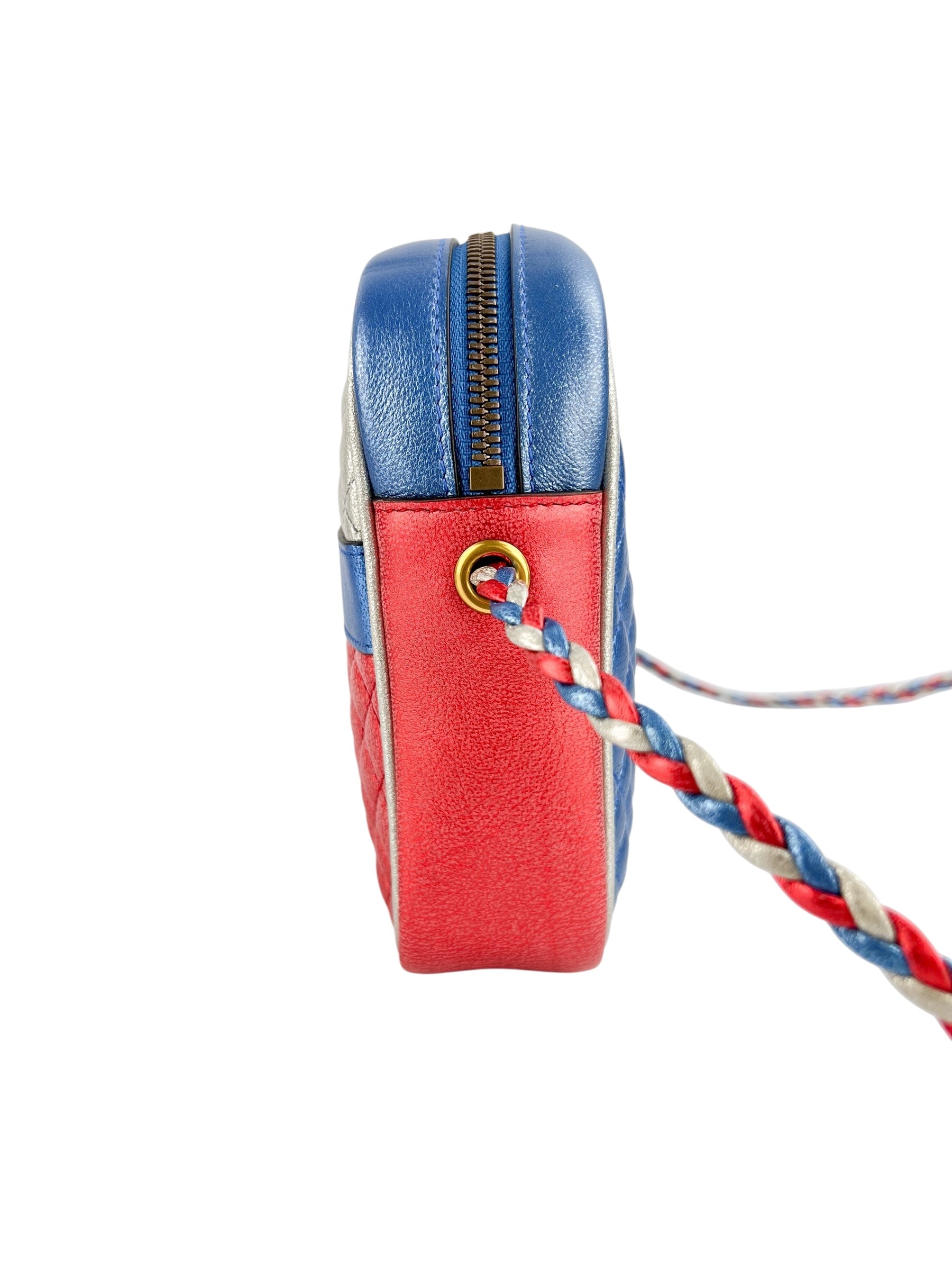 Gucci Red, Silver and Blue Camera Bag