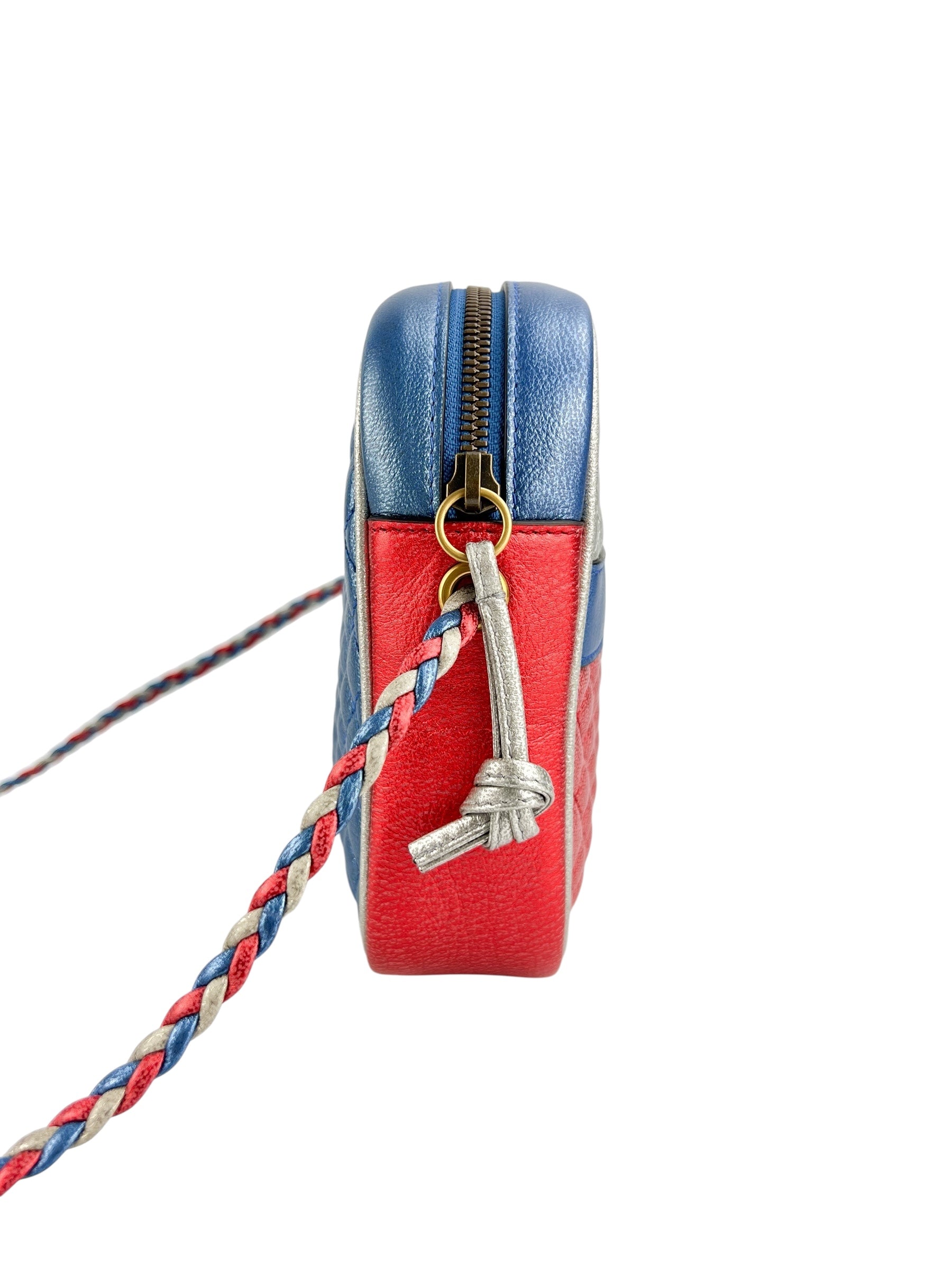 Gucci Red, Silver and Blue Camera Bag