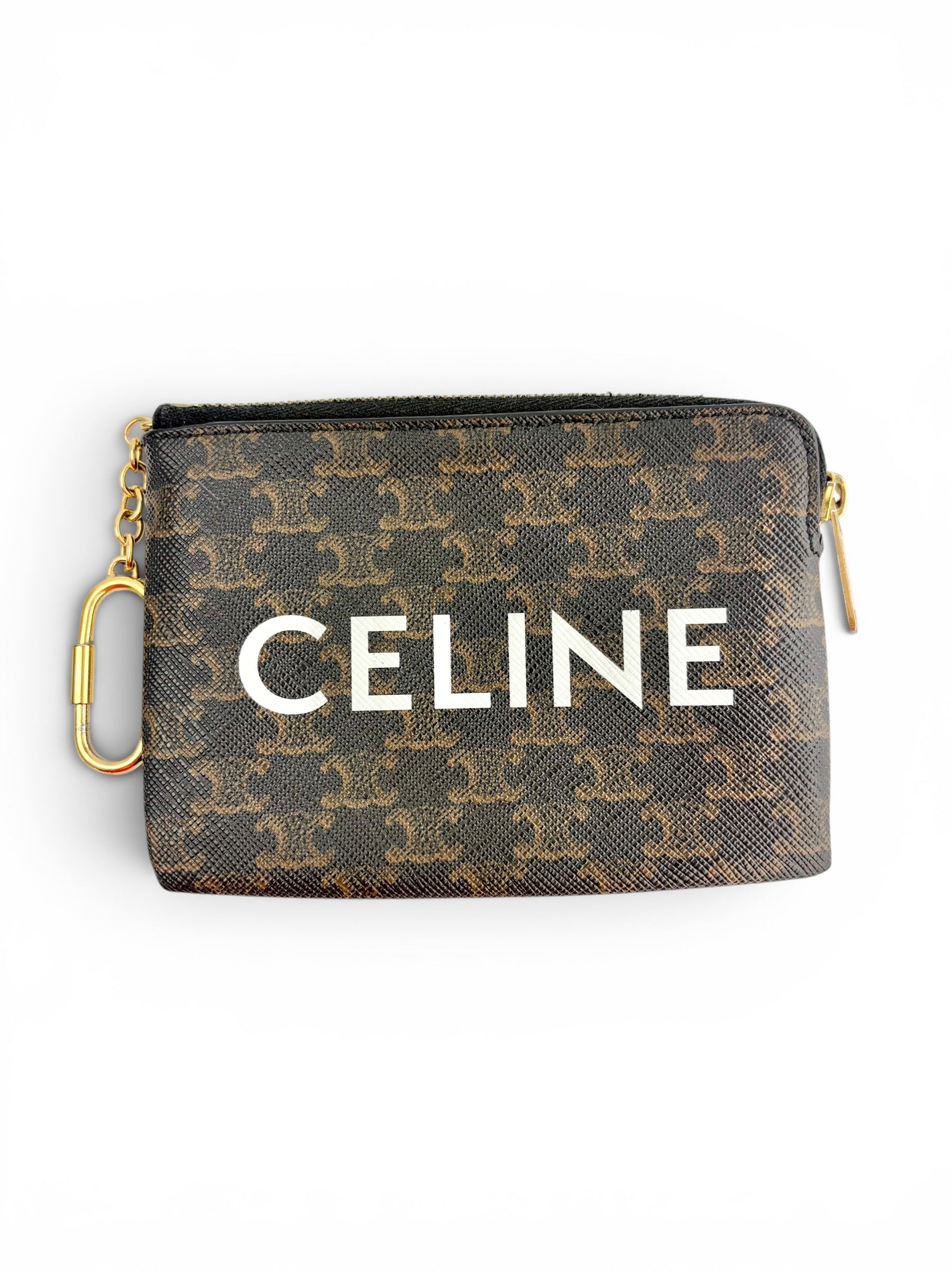 celine-triomphe-key-chain-zip-pouch-0