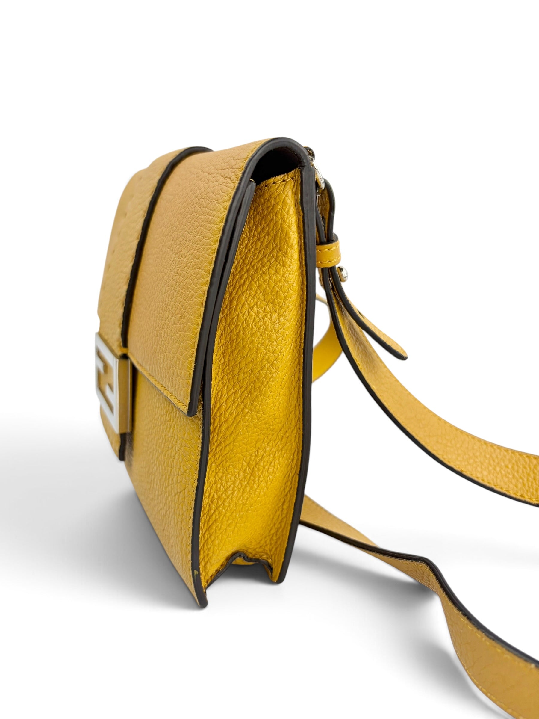 fendi-yellow-leather-flat-baguette-crossbody-1