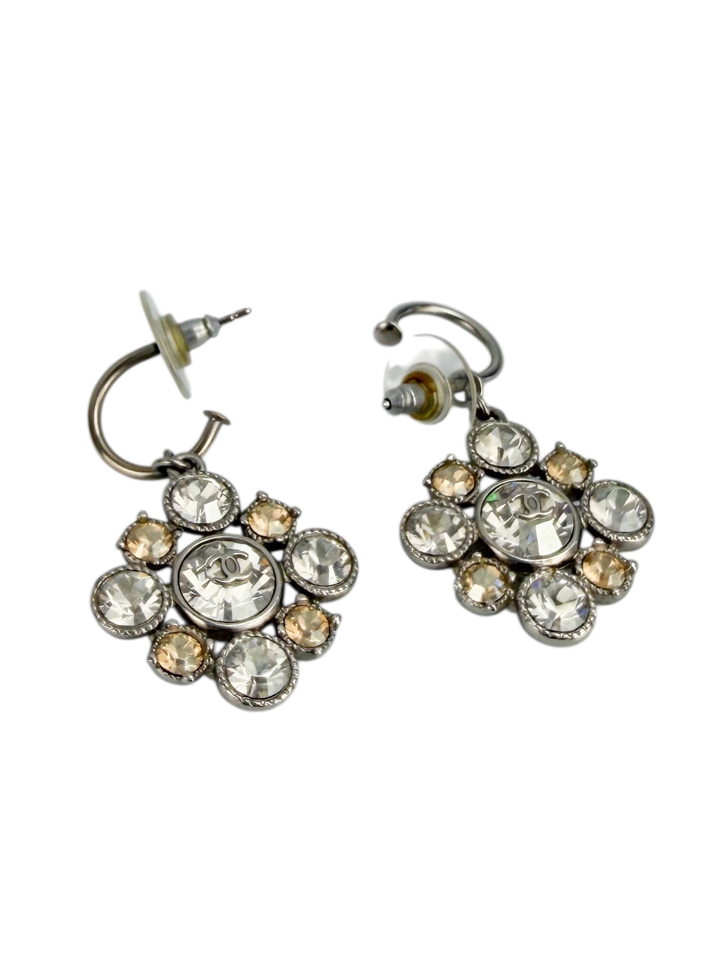 Chanel CC Crystal Earrings