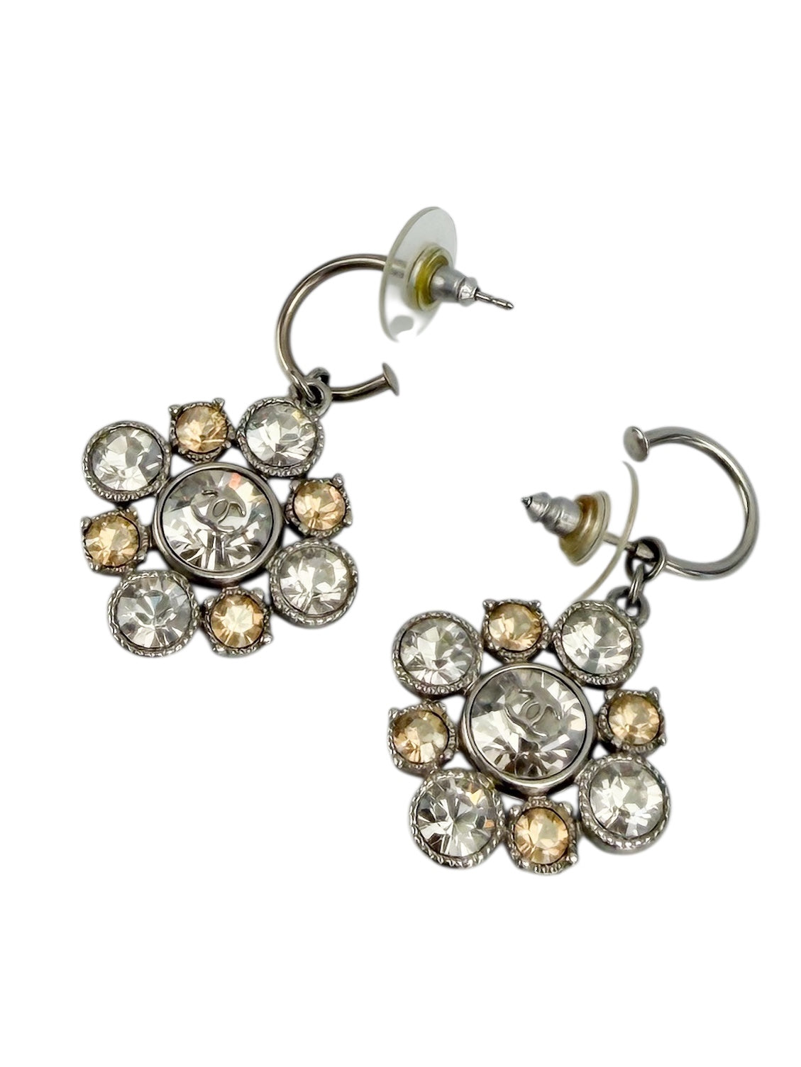 Chanel CC Crystal Earrings