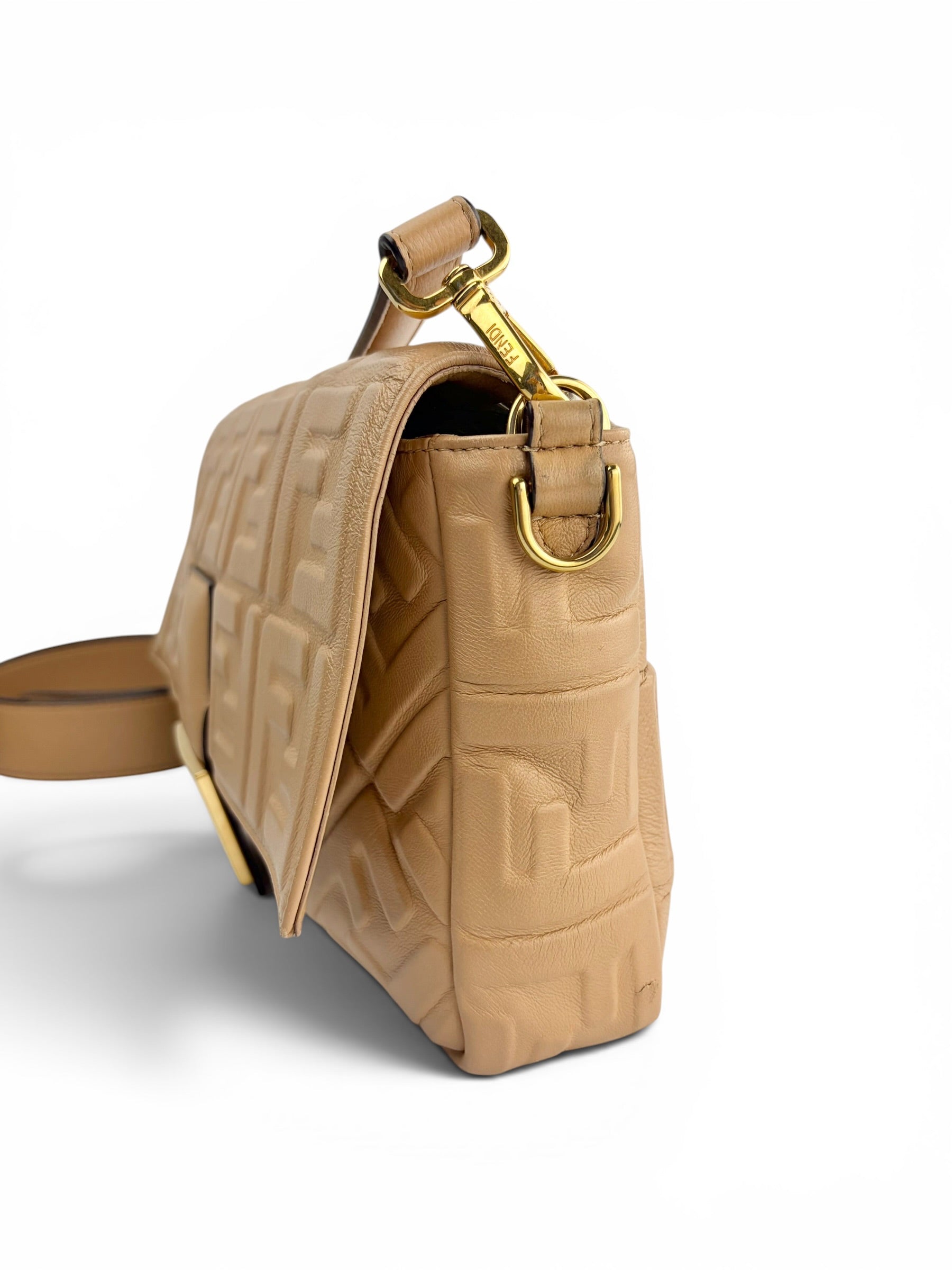 fendi-camel-leather-embossed-zucca-large-baguette-1