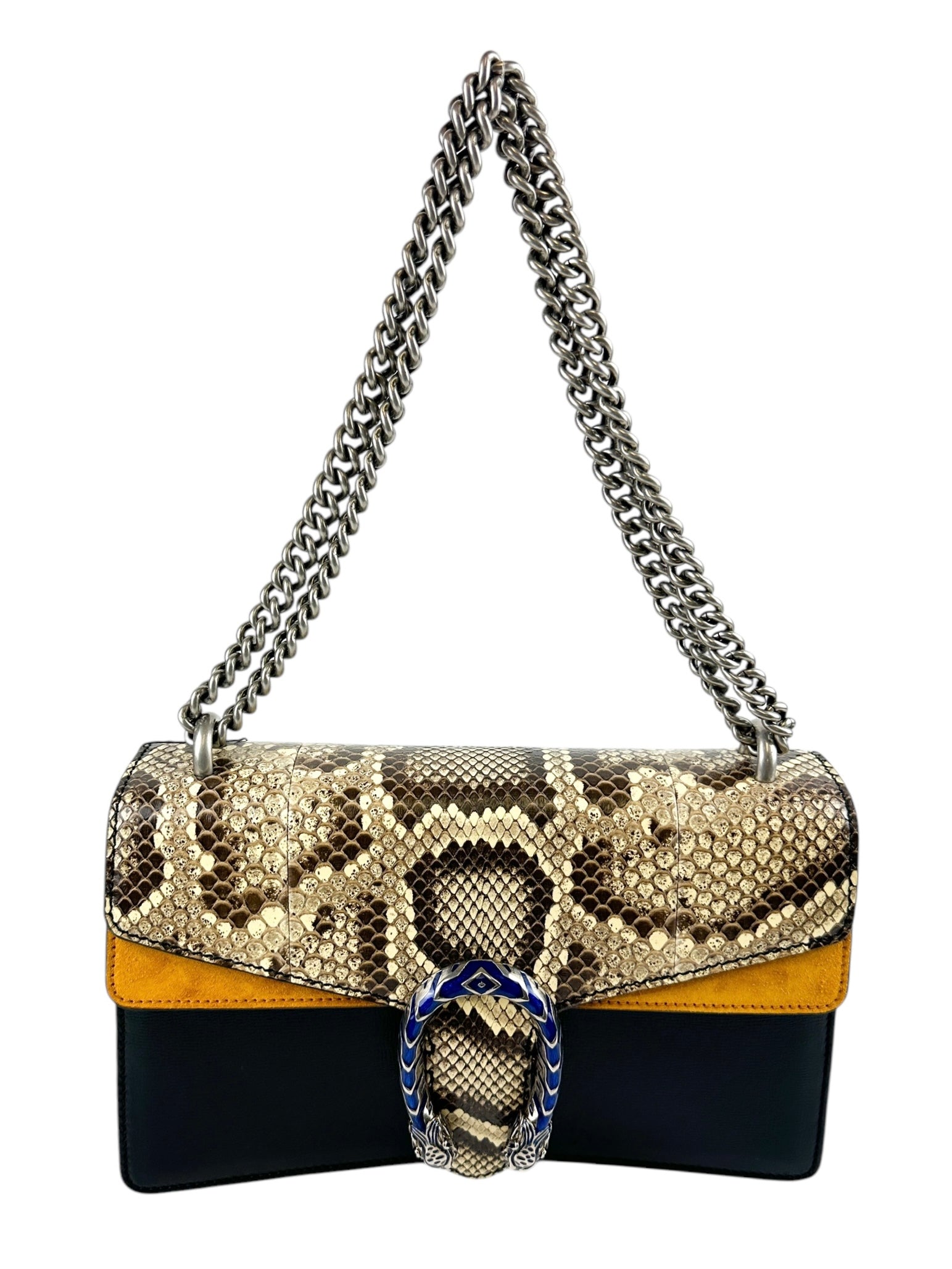 Gucci Snakeskin Black Dionysus Shoulder Bag