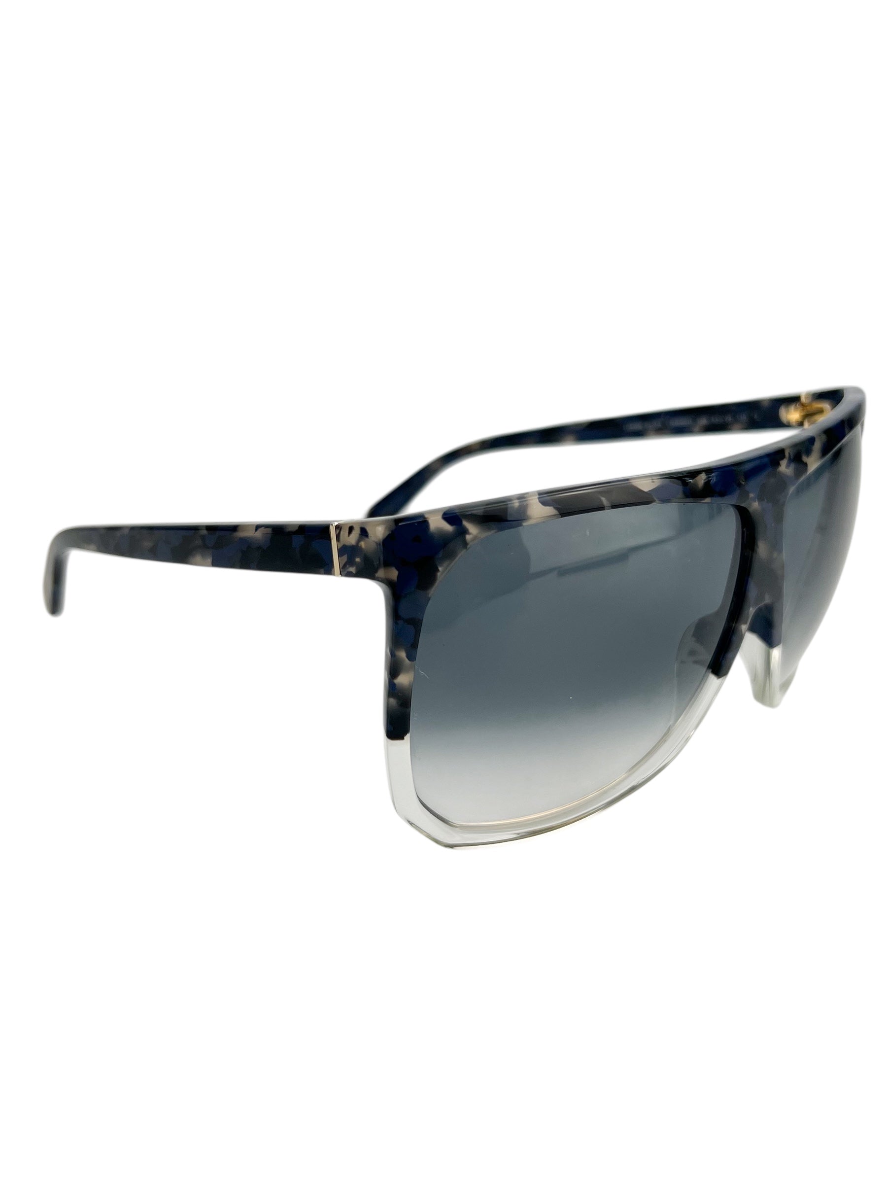 Loewe Oversized Blue Shield Sunglasses