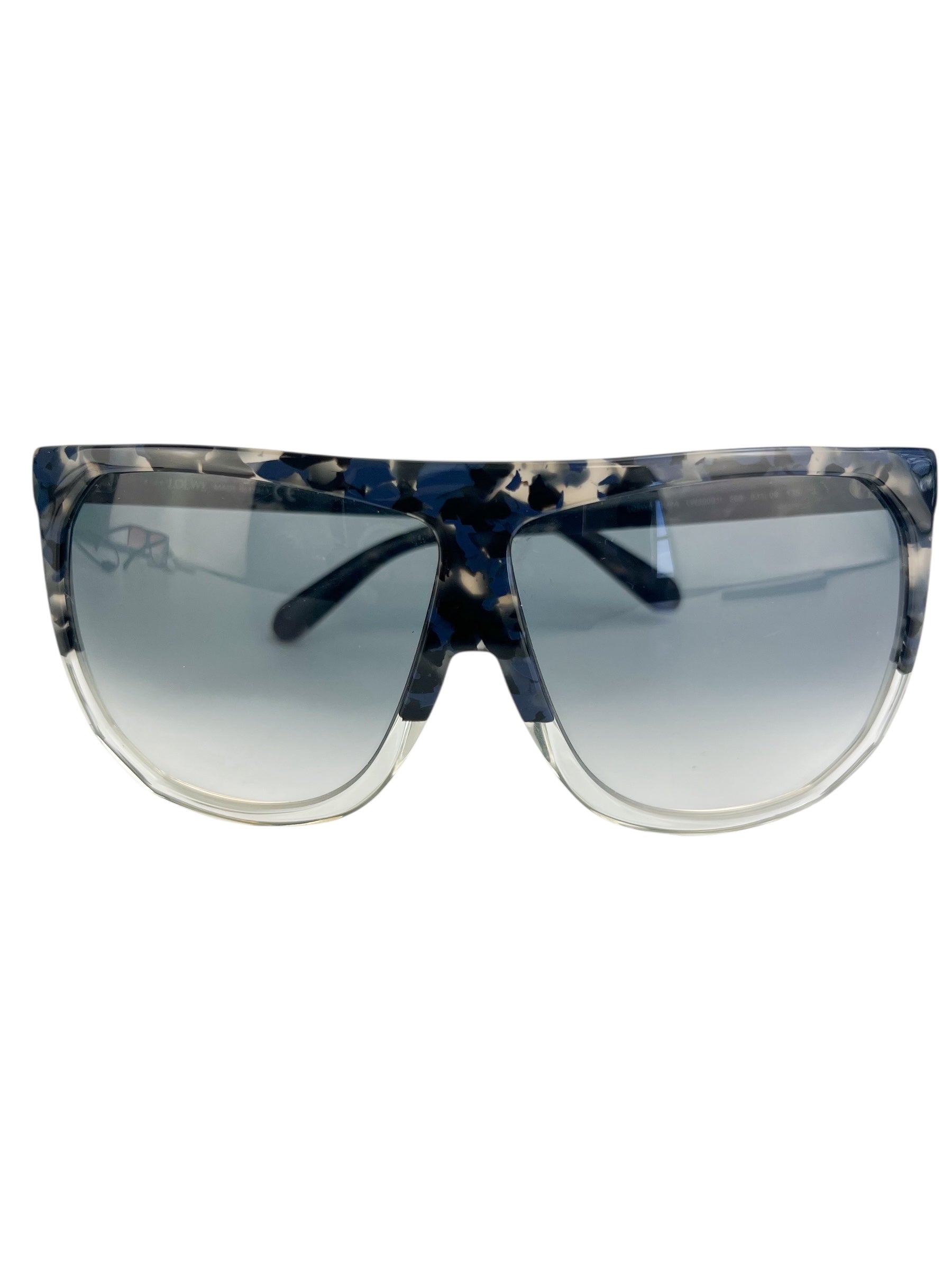 Loewe Oversized Blue Shield Sunglasses