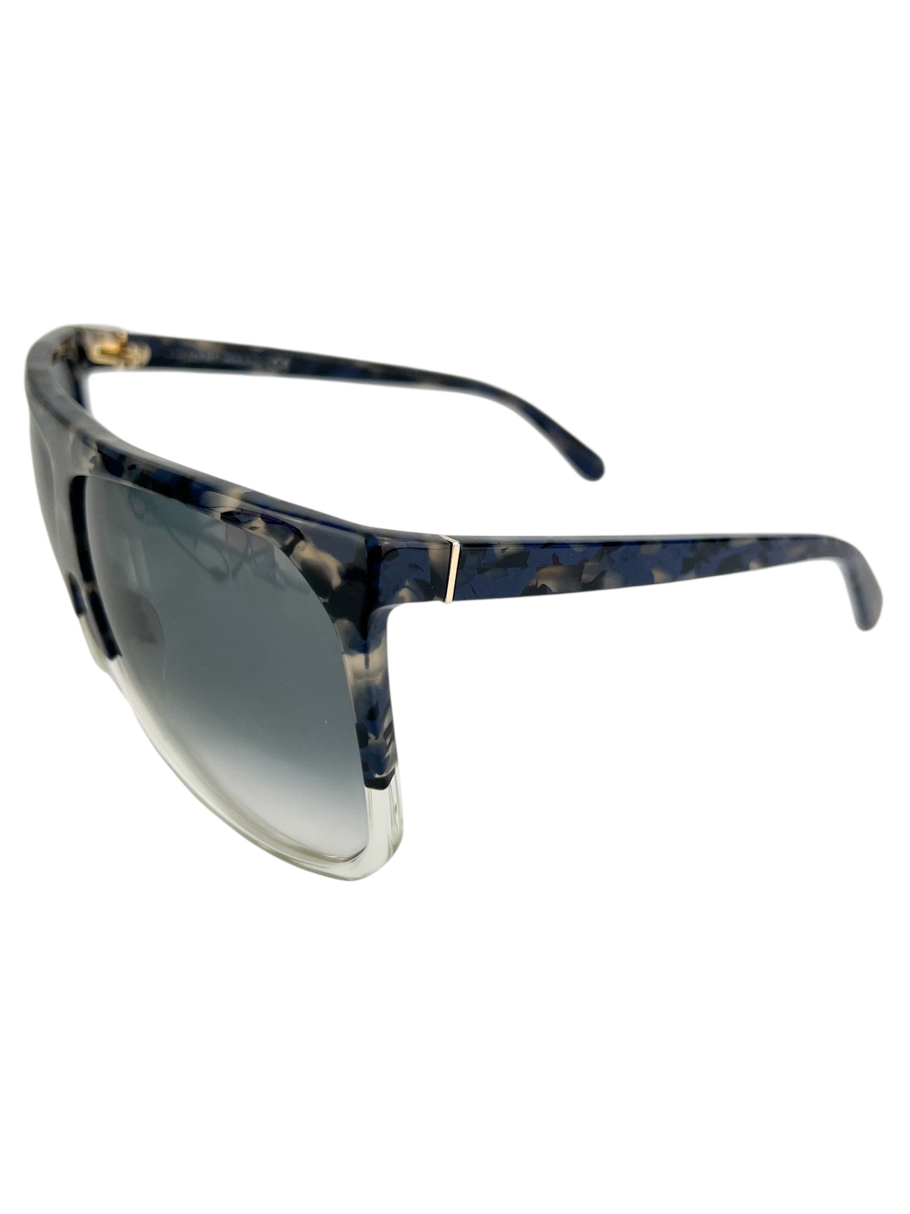 Loewe Oversized Blue Shield Sunglasses