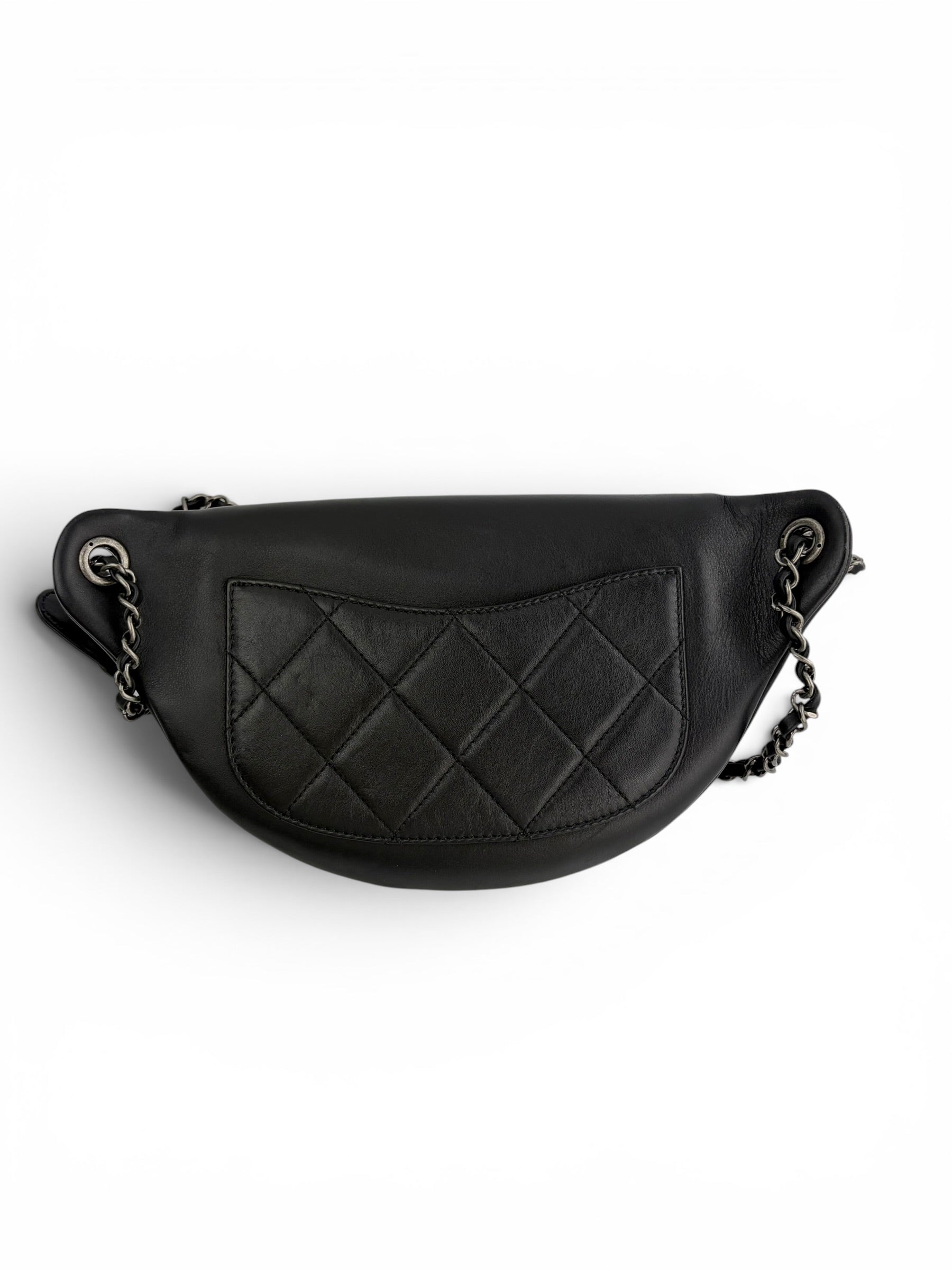 chanel-black-leather-chain-logo-bum-bag--full-set--3