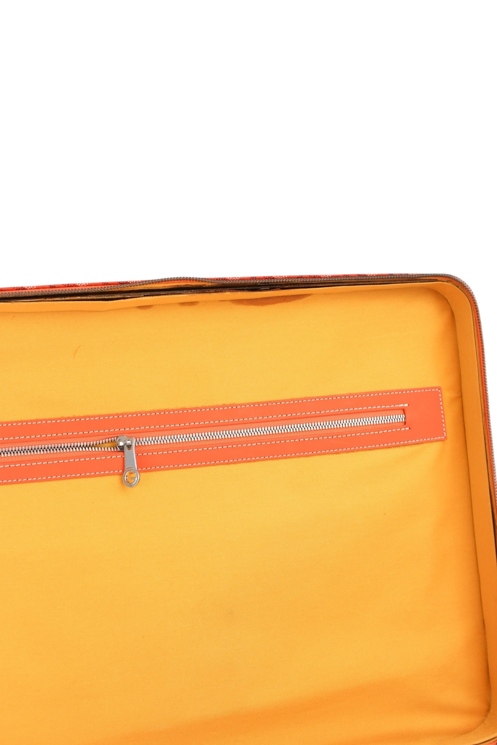 Goyard Goyardine Orange Rolling Trolley PM