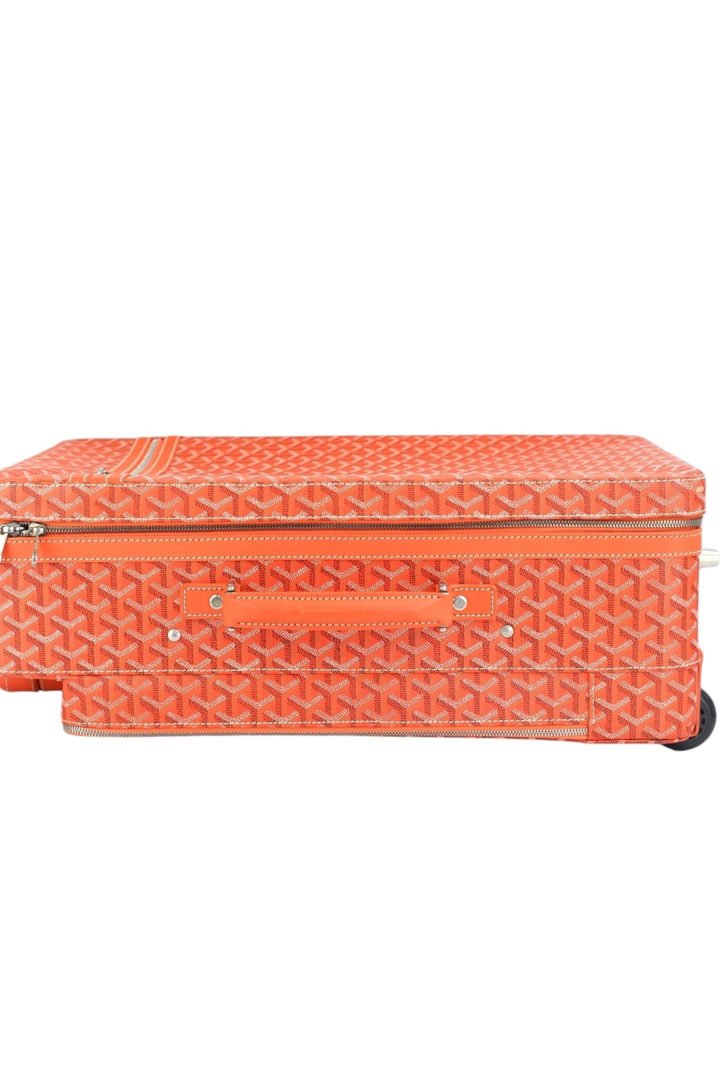 Goyard Goyardine Orange Rolling Trolley PM