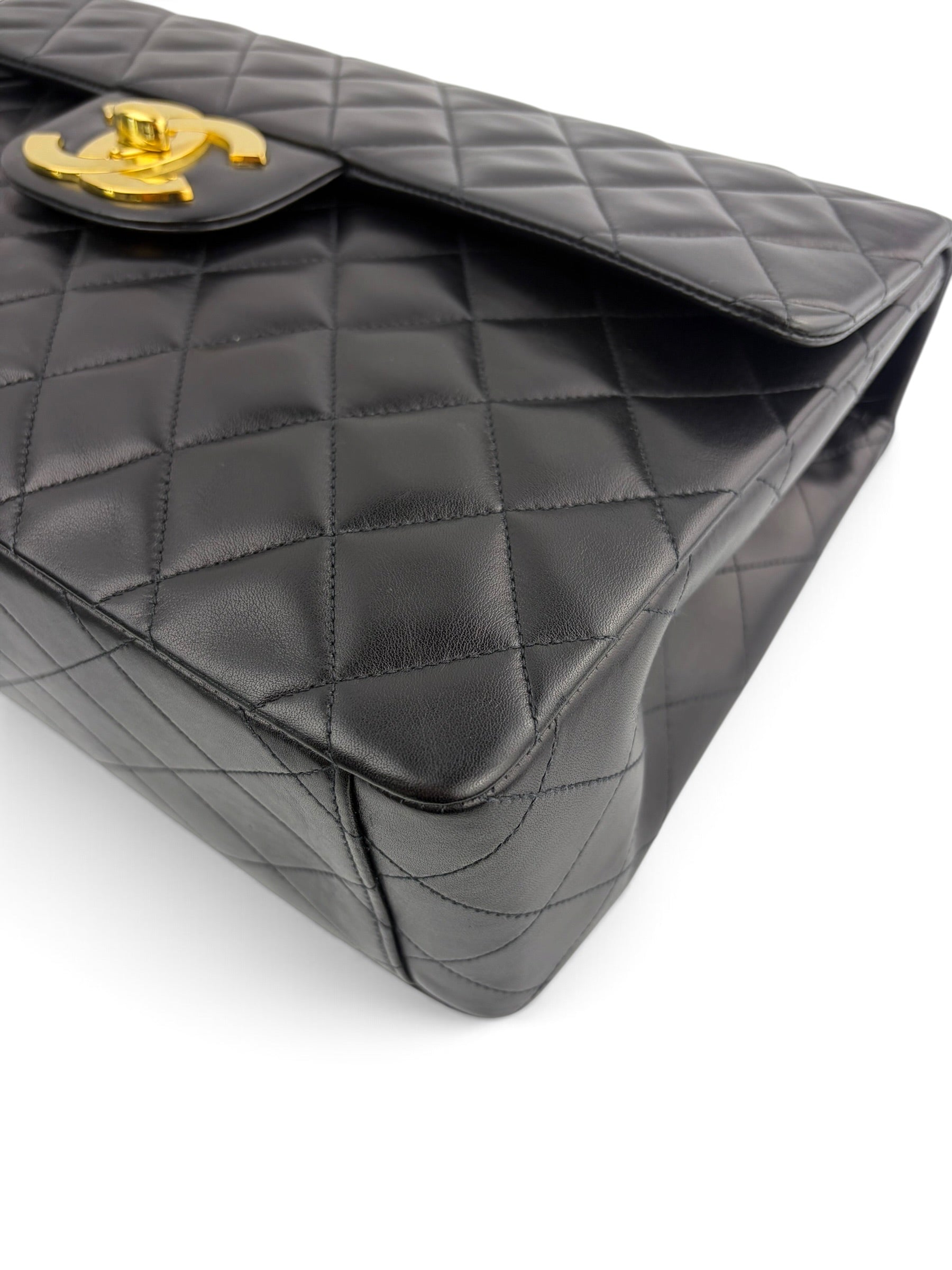 chanel-vintage-black-lambskin-maxi-24k-full-set-9