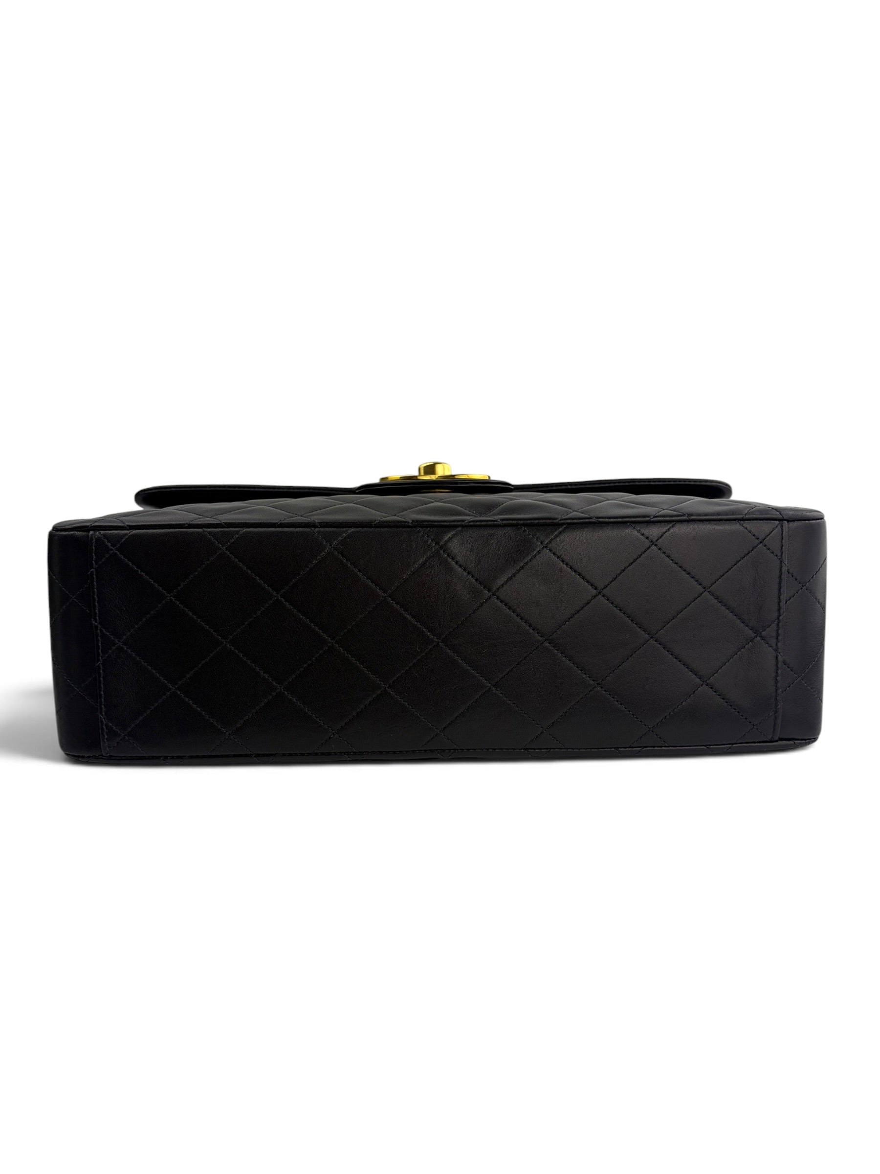 chanel-vintage-black-lambskin-maxi-24k-full-set-7
