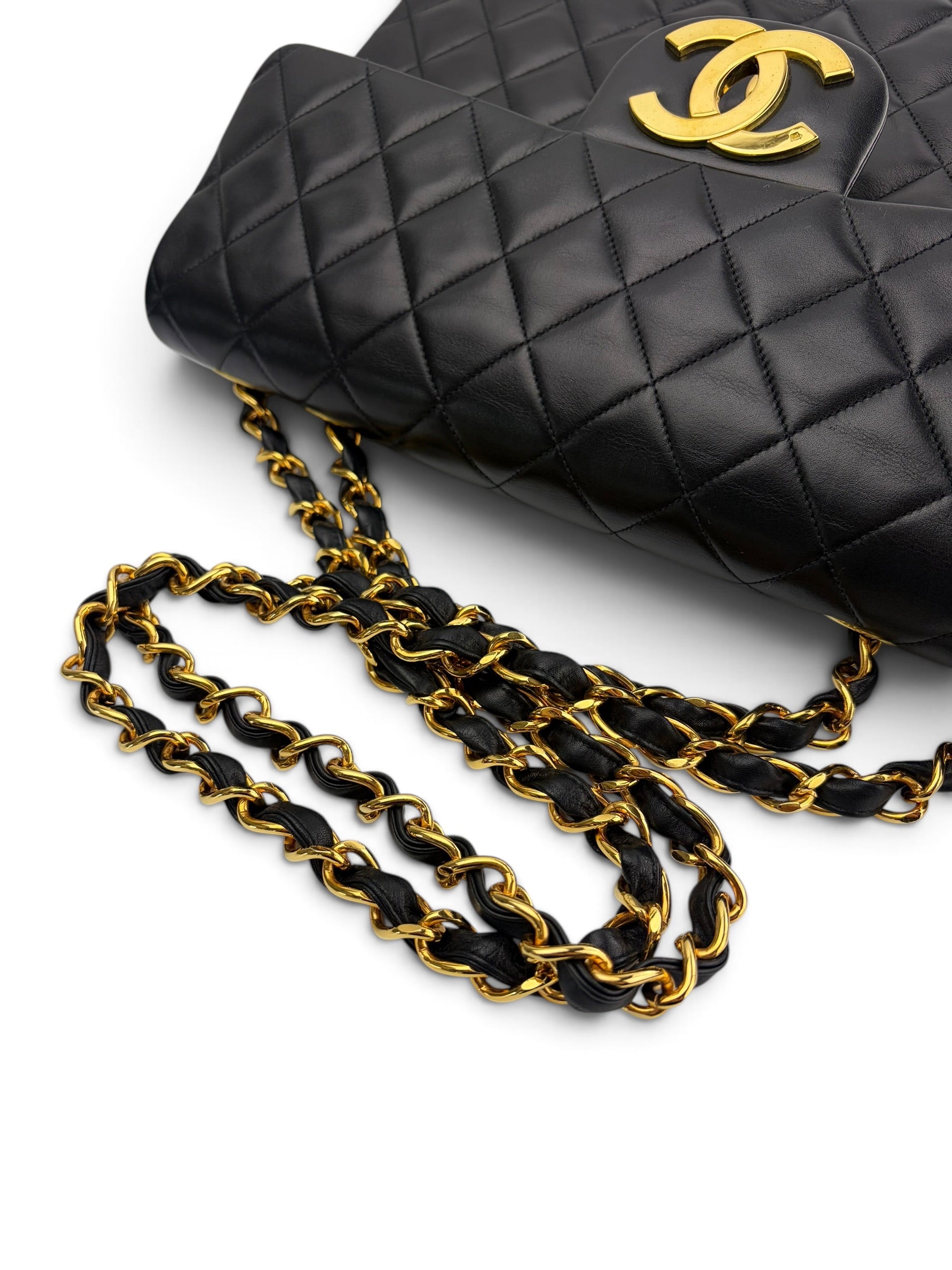 chanel-vintage-black-lambskin-maxi-24k-full-set-6