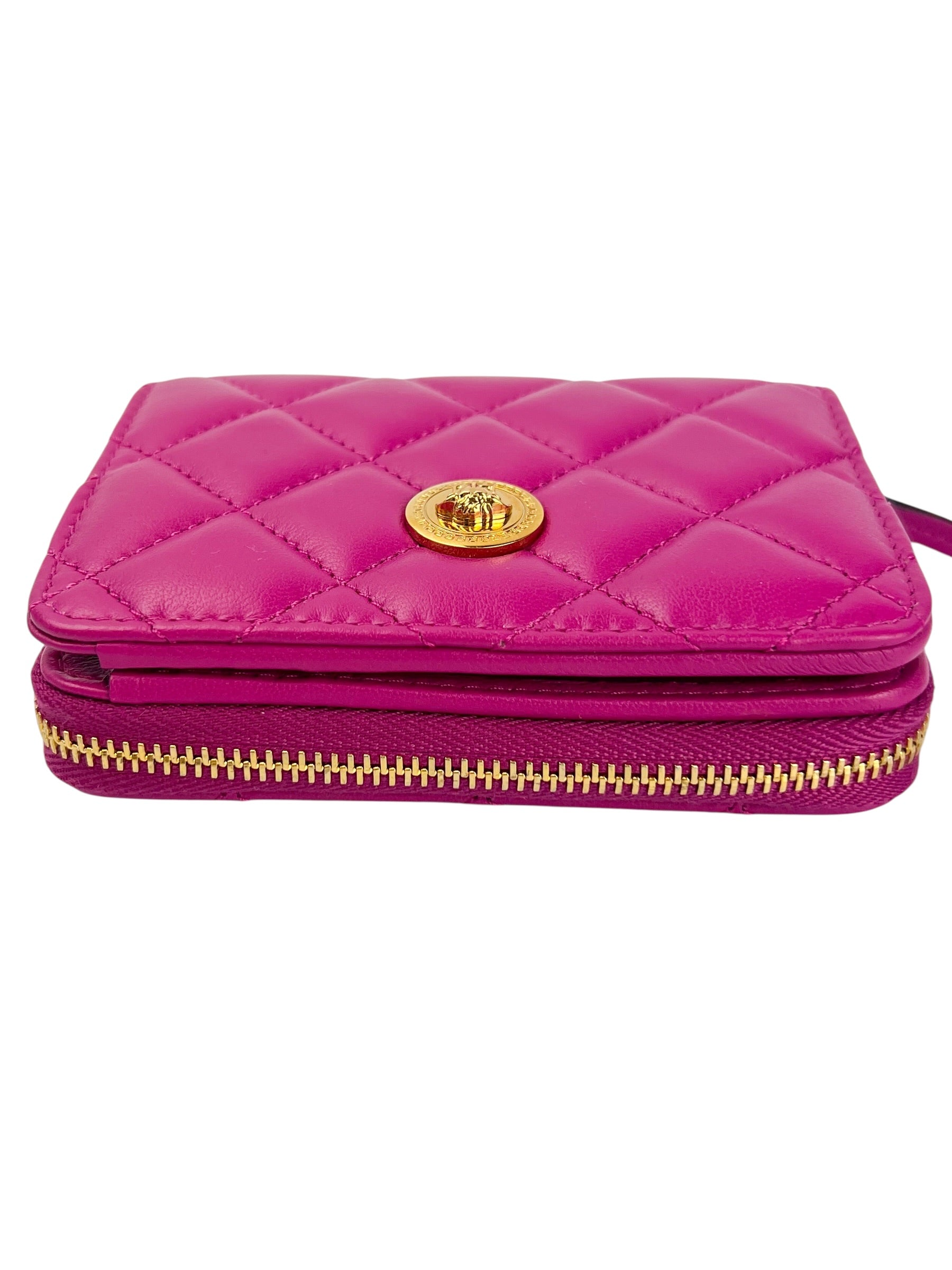 versace-hot-pink-leather-compact-zip-wallet--4