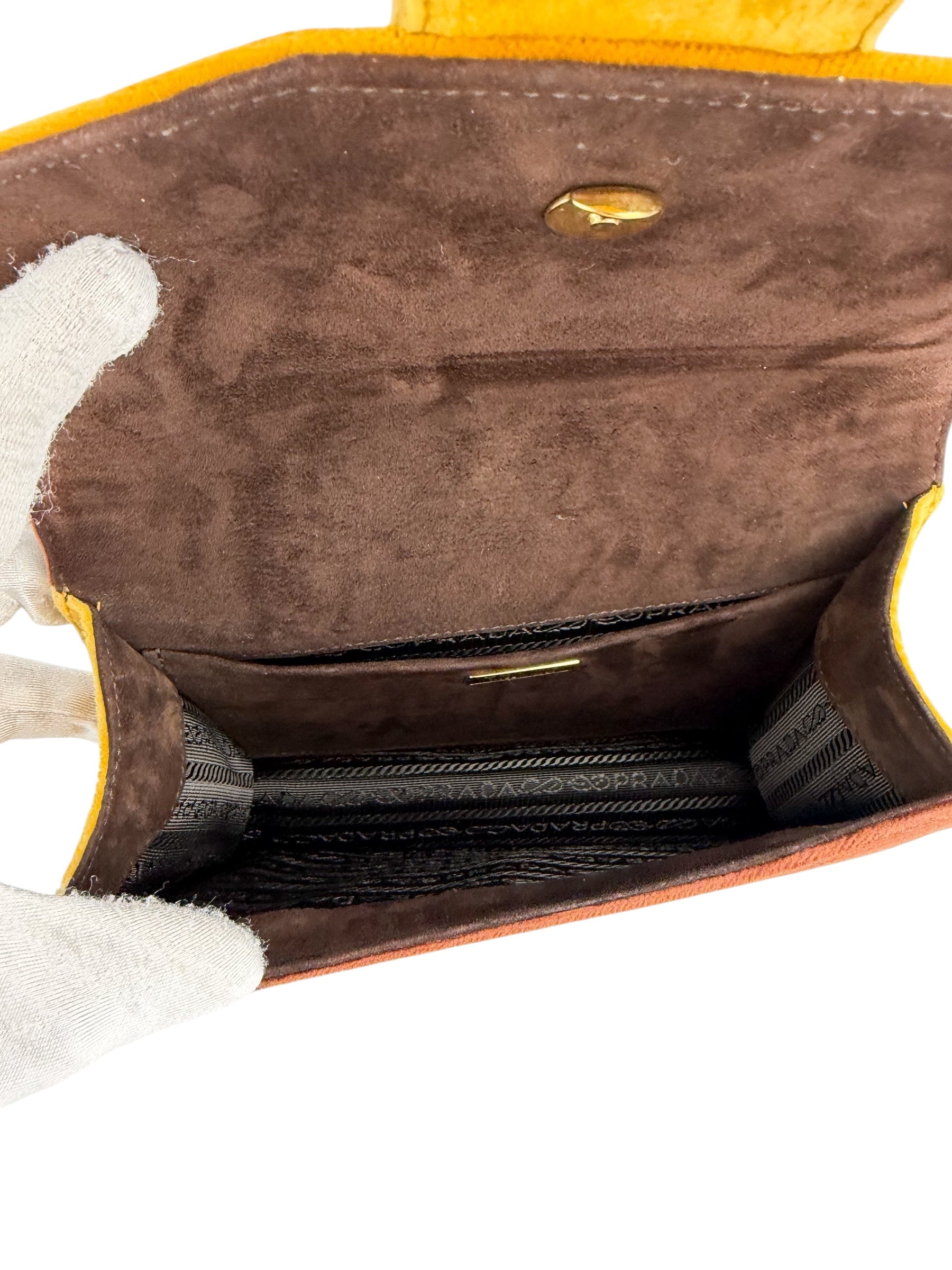 Prada Velvet Door Knocker Crossbody