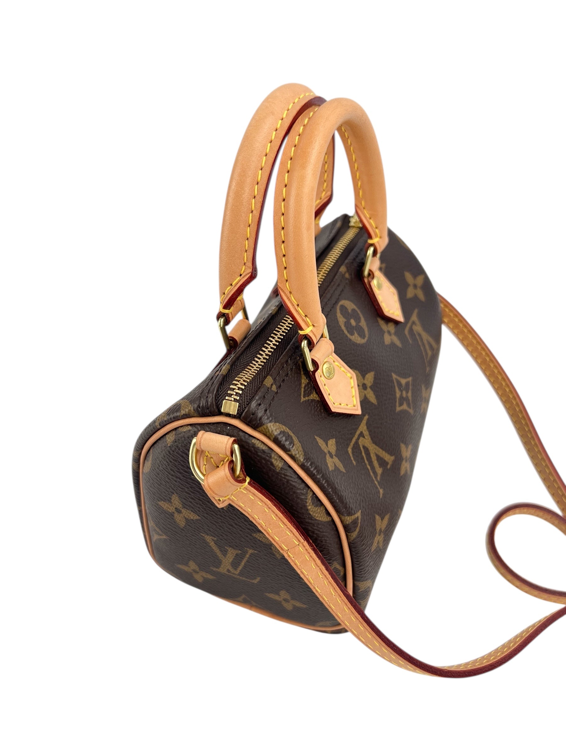 Louis Vuitton Monogram Nano Speedy (Full Set)