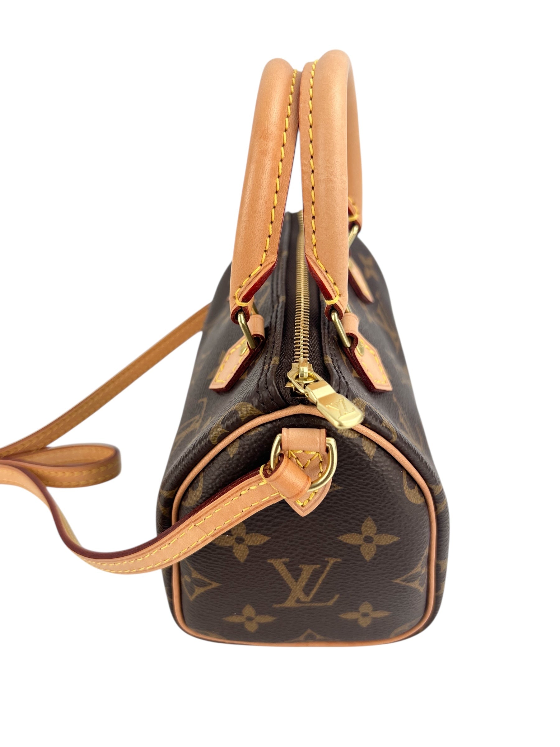 Louis Vuitton Monogram Nano Speedy (Full Set)