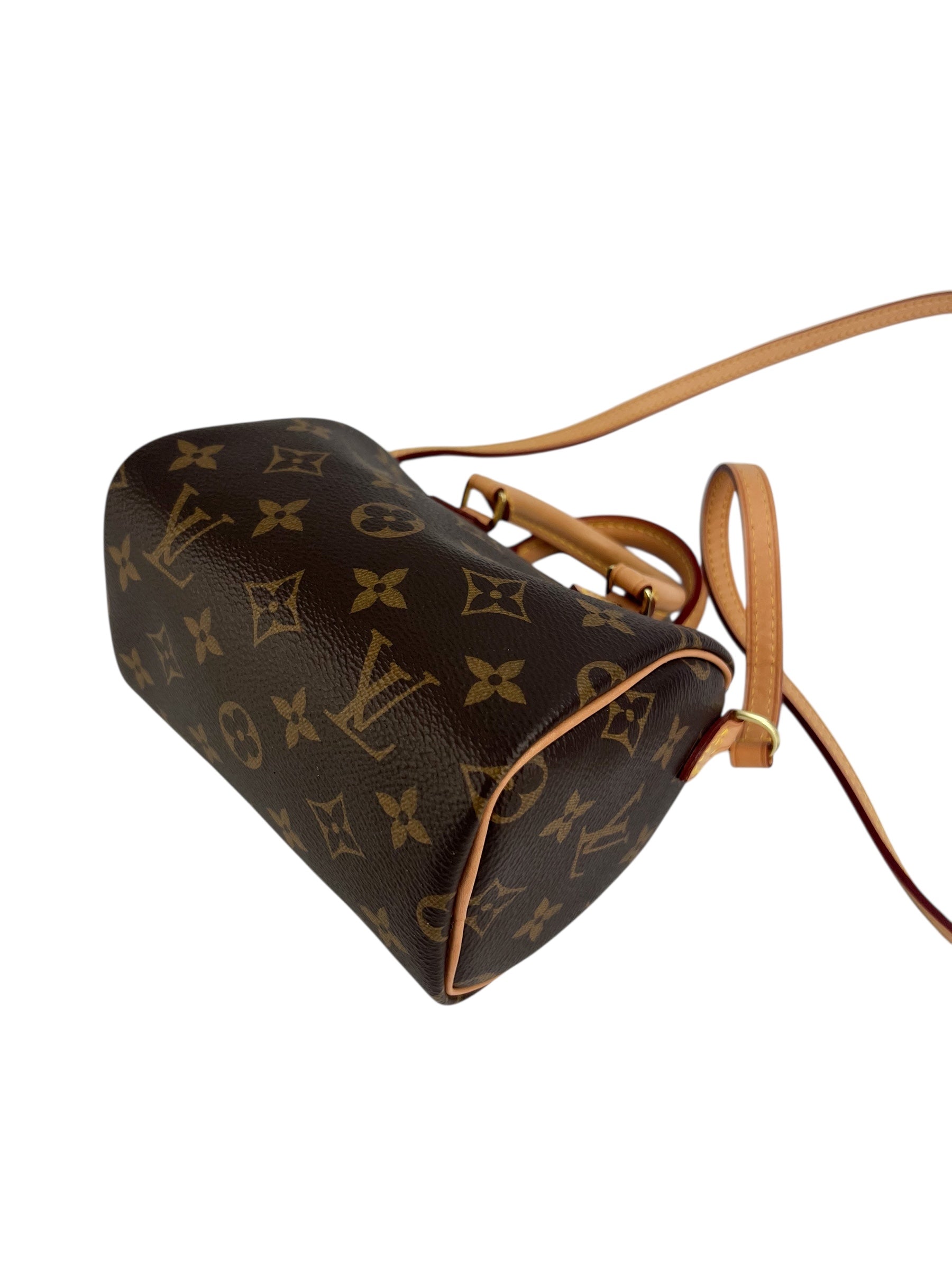 Louis Vuitton Monogram Nano Speedy (Full Set)