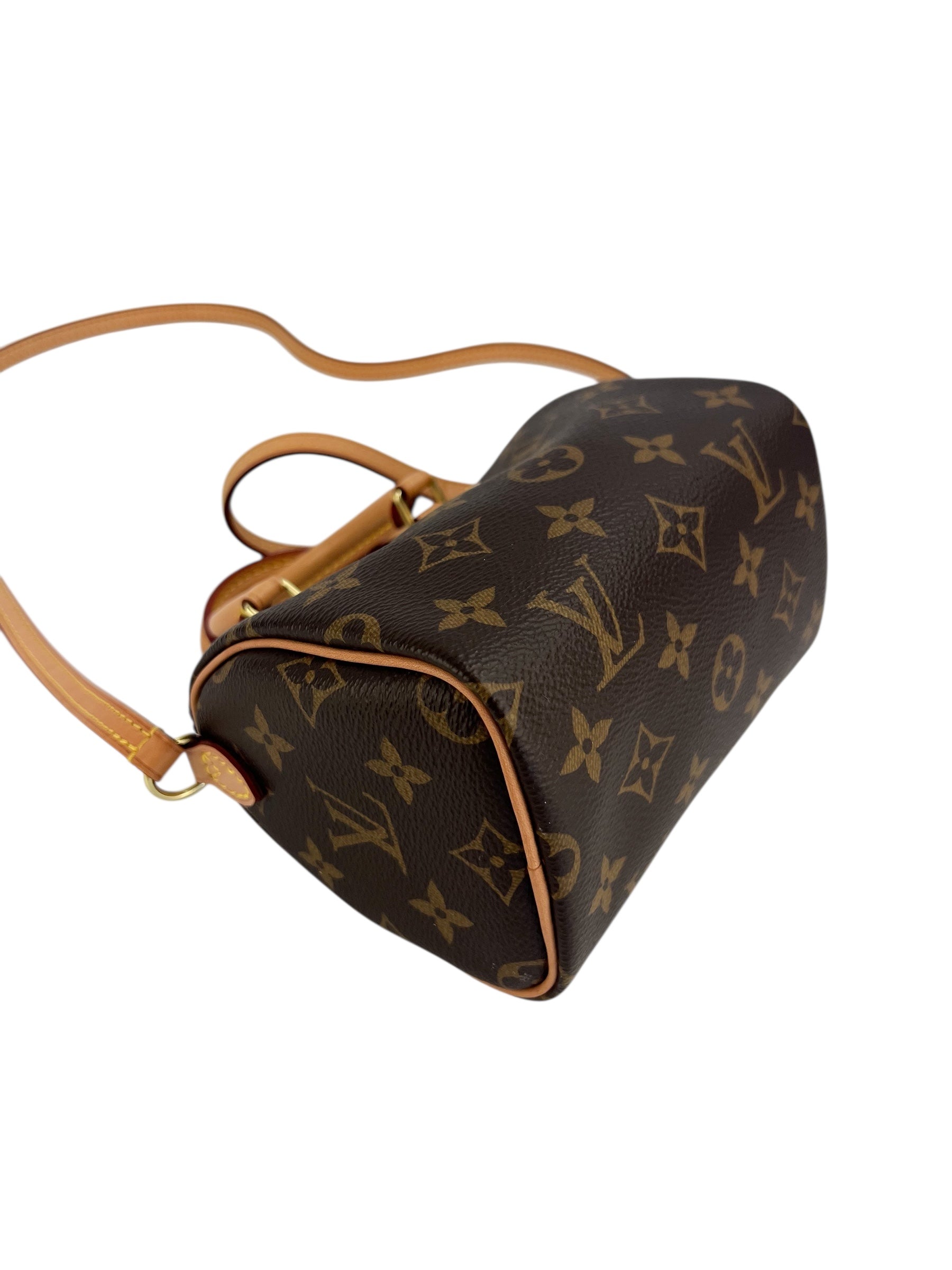 Louis Vuitton Monogram Nano Speedy (Full Set)