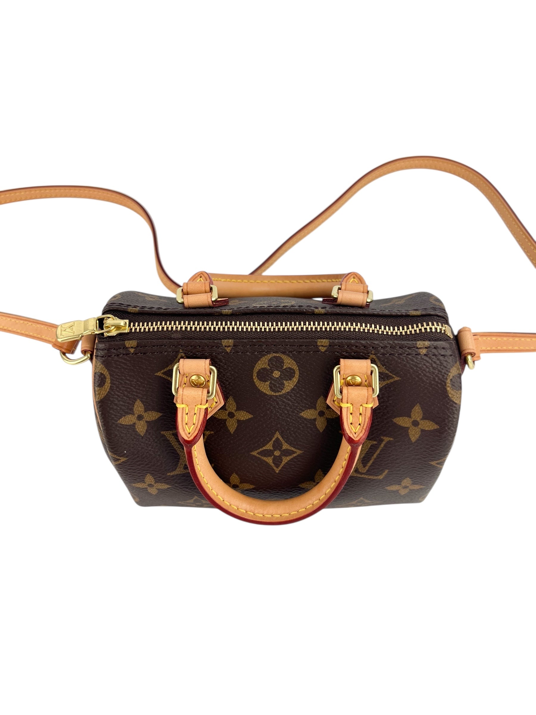 Louis Vuitton Monogram Nano Speedy (Full Set)