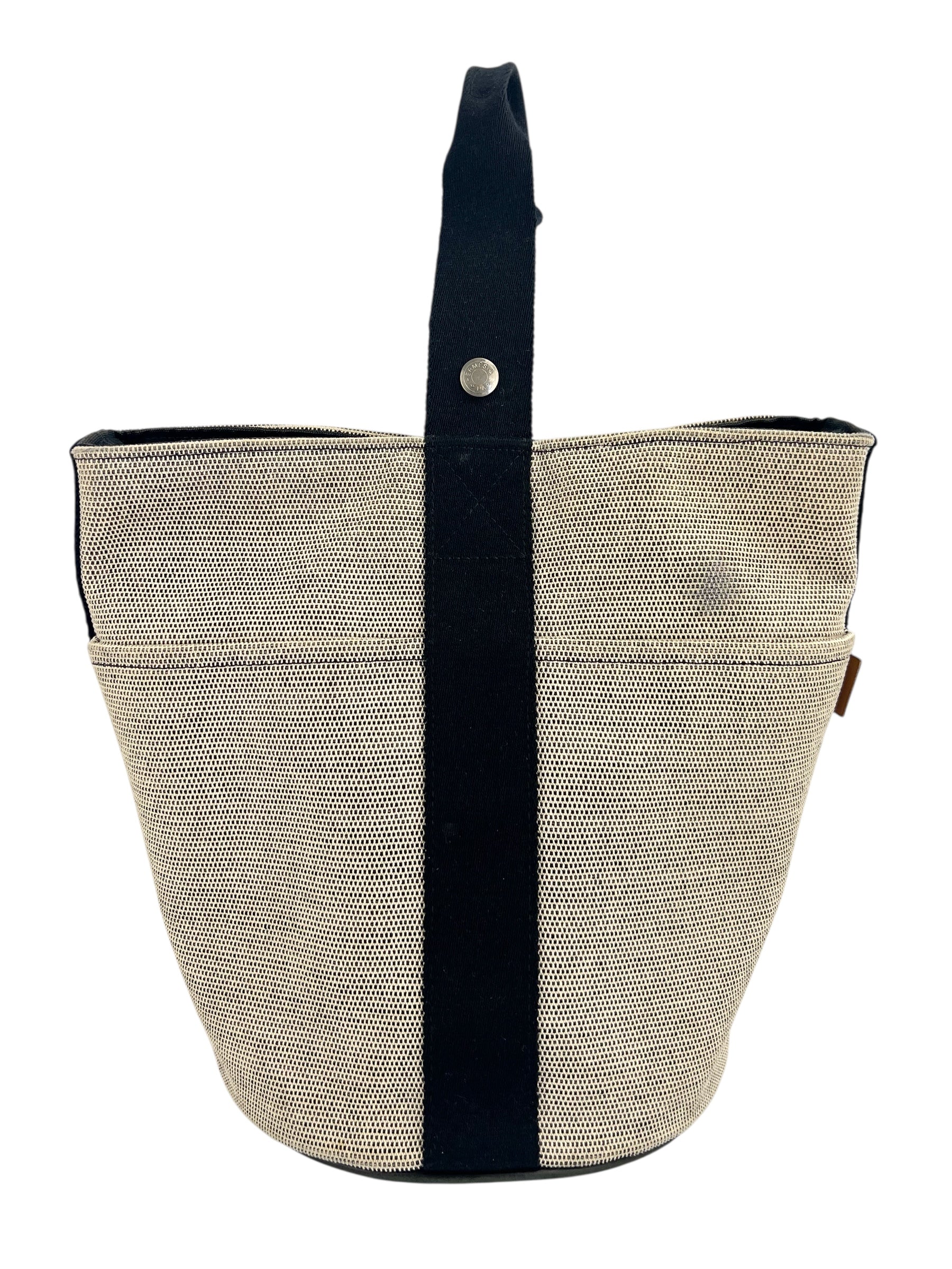 Hermes Toile Saxo Bucket Bag