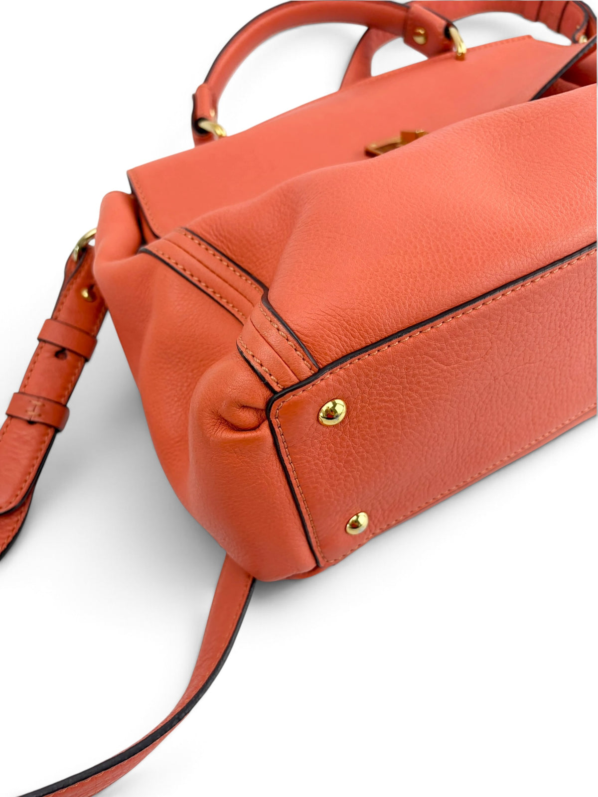 mcm-orange-coral-pebbled-leather-top-handle-satchel-7