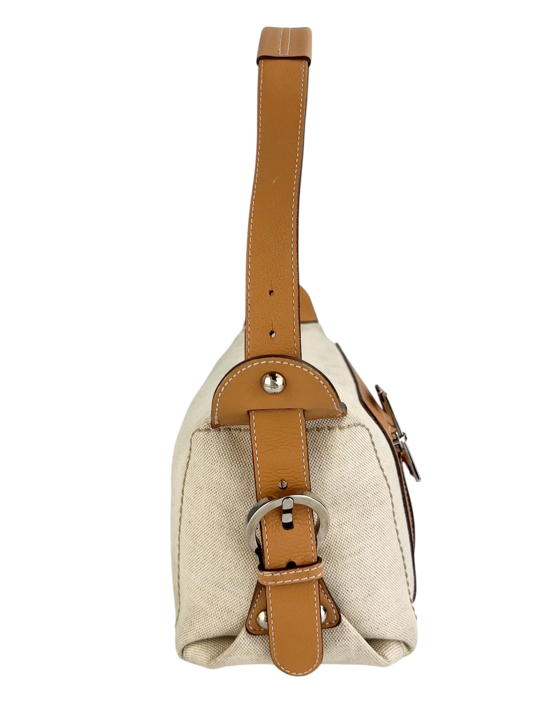 Salvatore Ferragamo Canvas Shoulder Bag