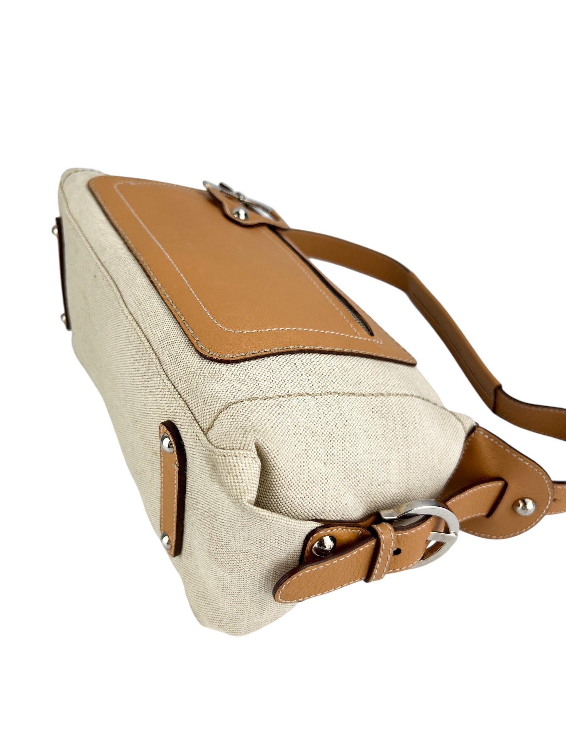 Salvatore Ferragamo Canvas Shoulder Bag