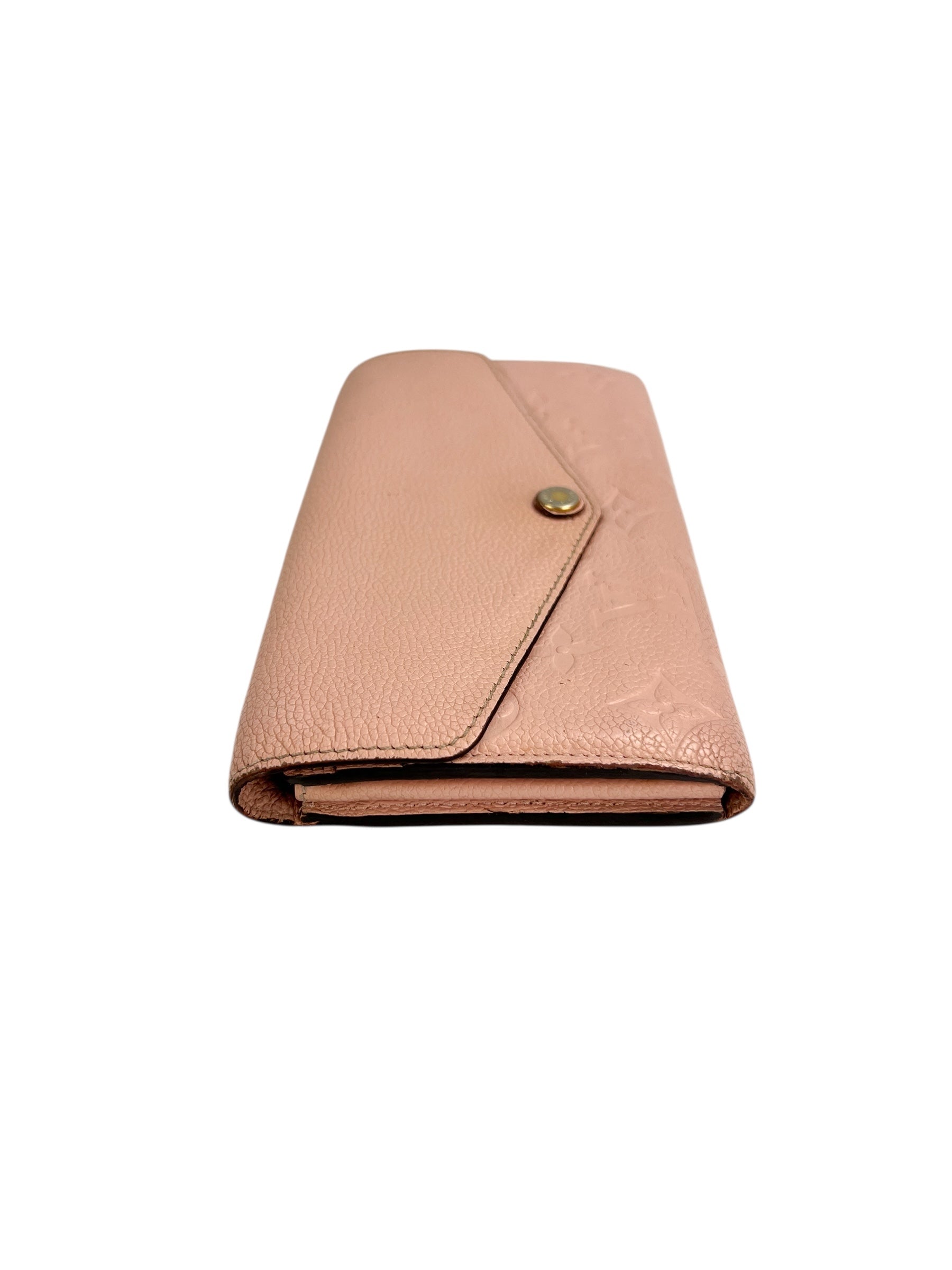 Louis Vuitton Pink Empreinte Sarah Wallet