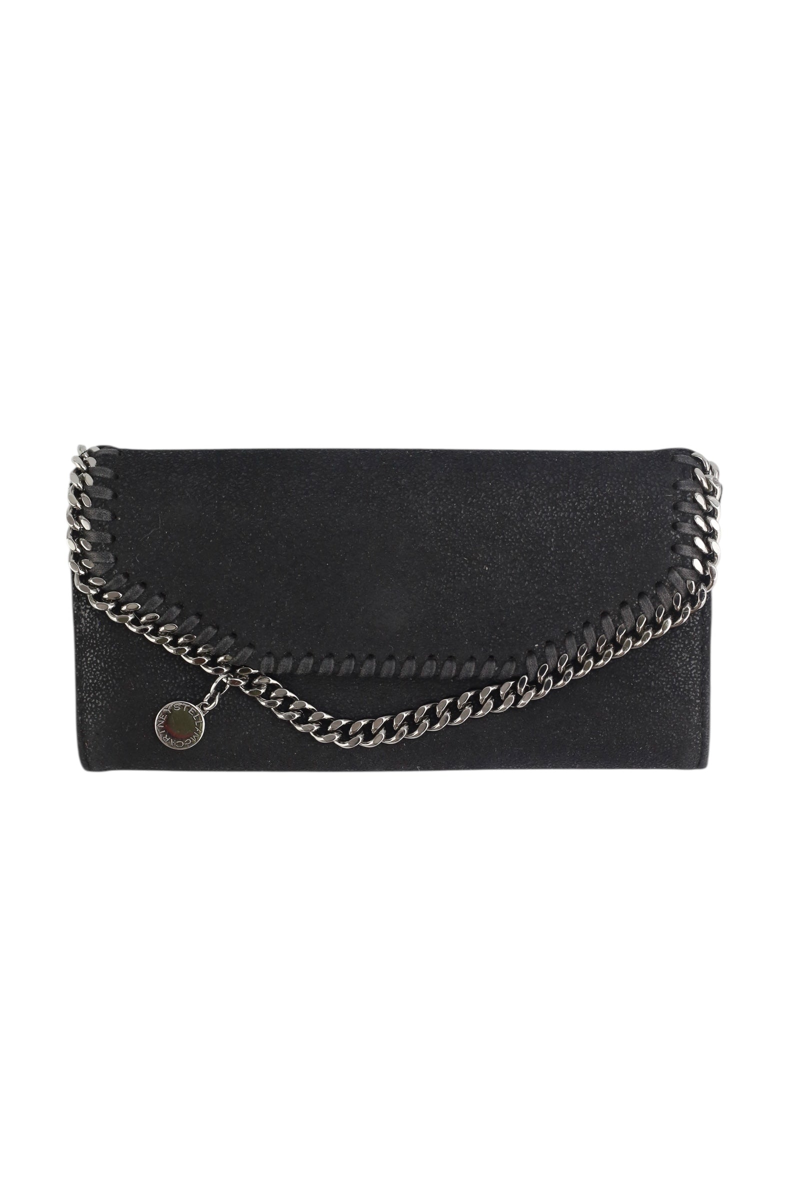 Stella McCartney Black Falabella Continental Wallet