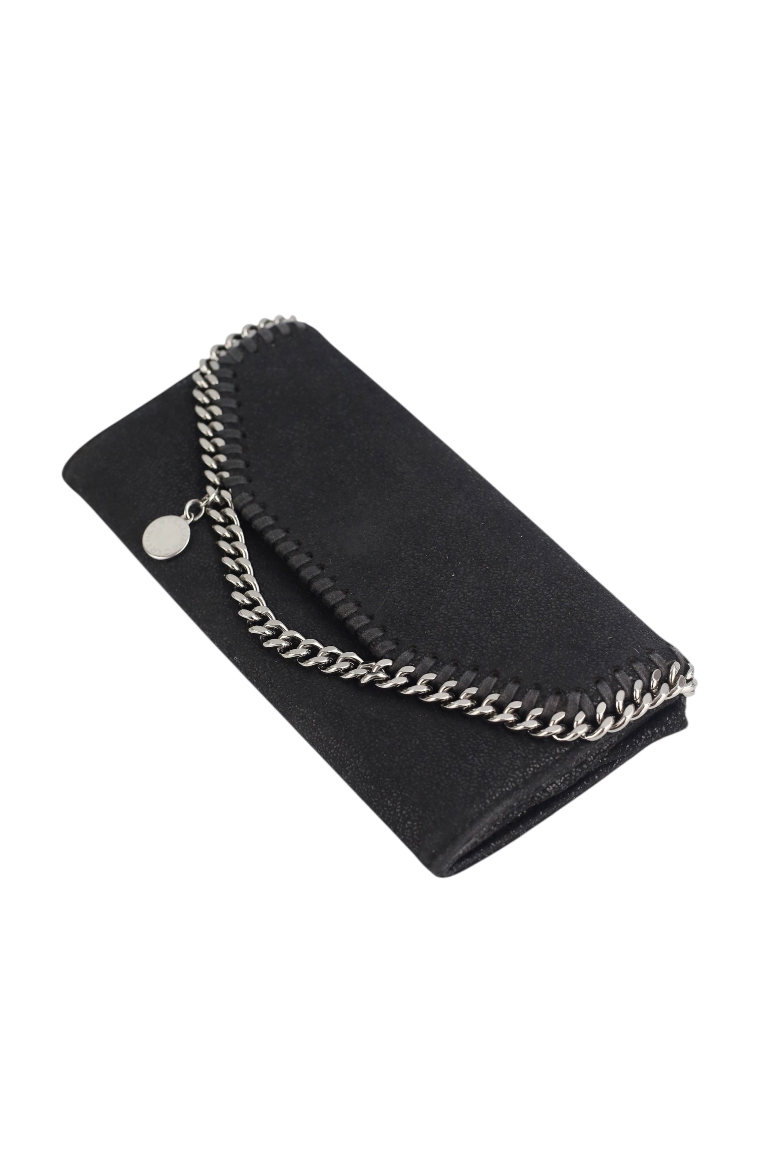 Stella McCartney Black Falabella Continental Wallet