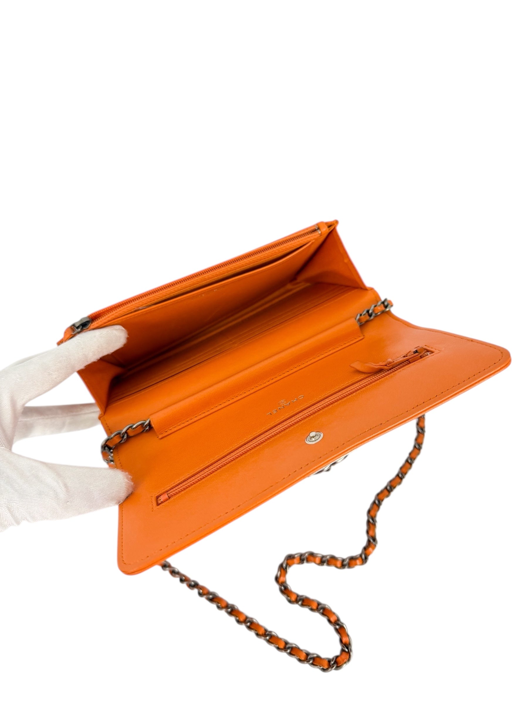 chanel-orange-lambskin-boy-woc-12