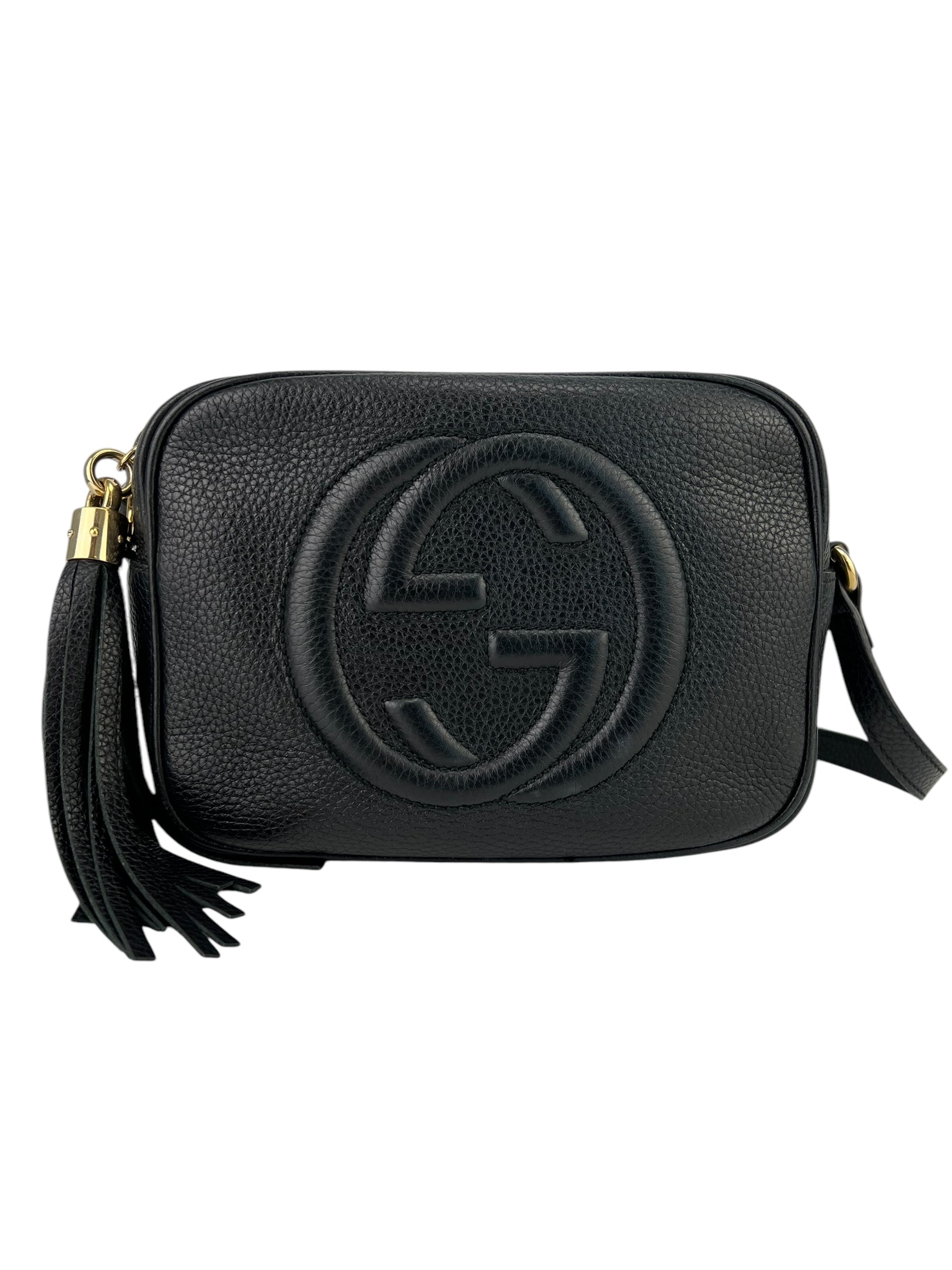 Gucci Black Leather Soho Disco Crossbody Season 2 Consign