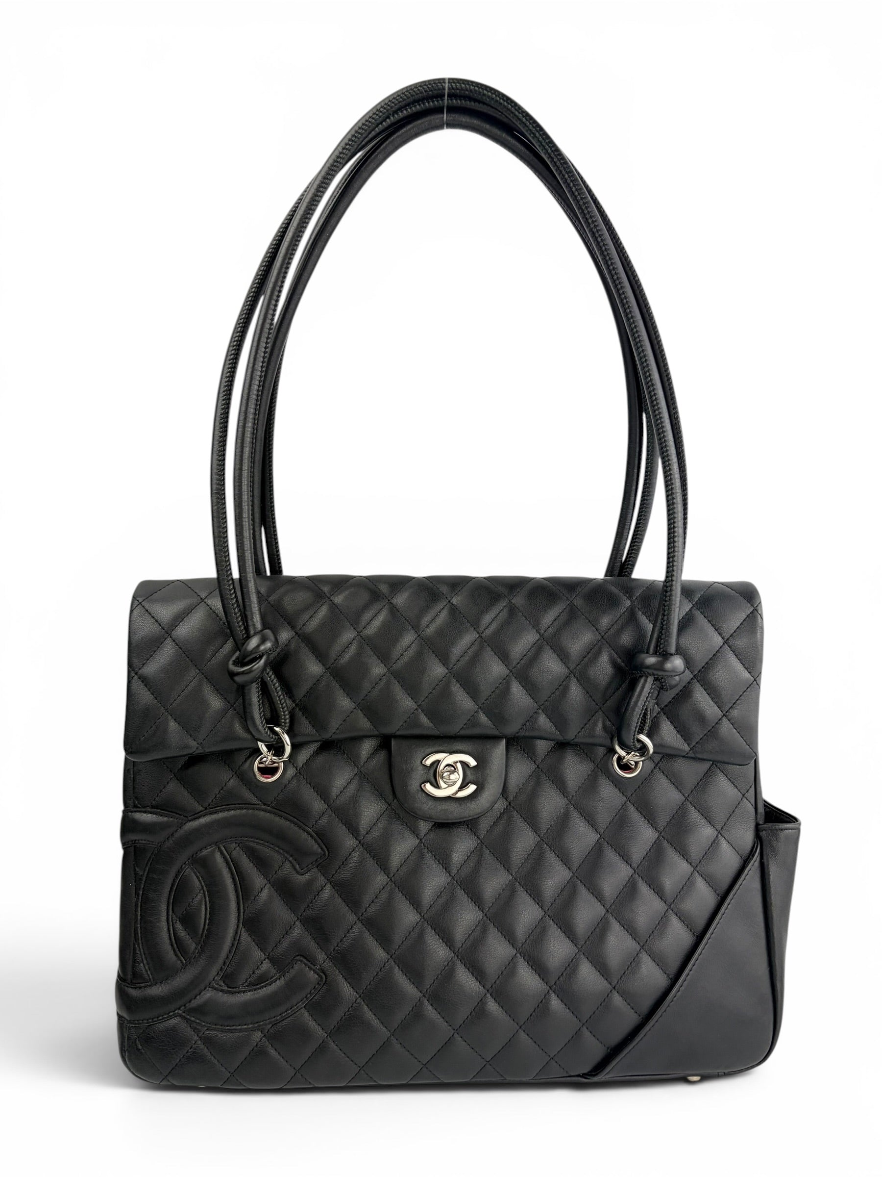 chanel-black-vintage-cambon-flap-tote--0