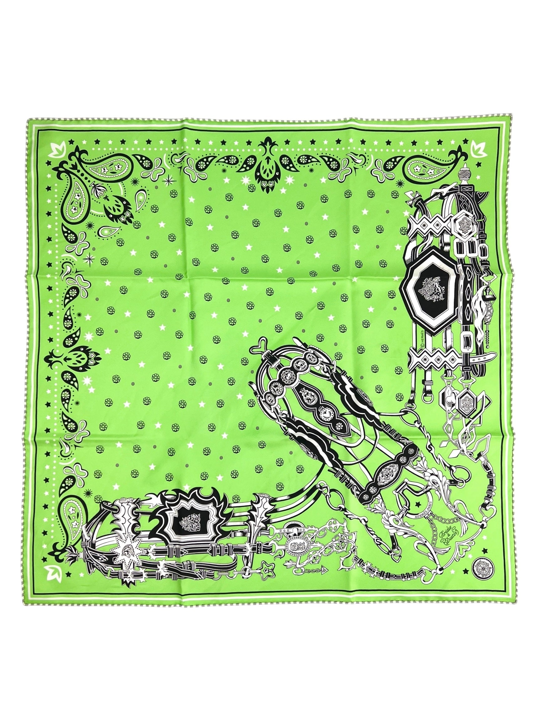 hermes-green-bandana-motif-silk-55cm-nib-0