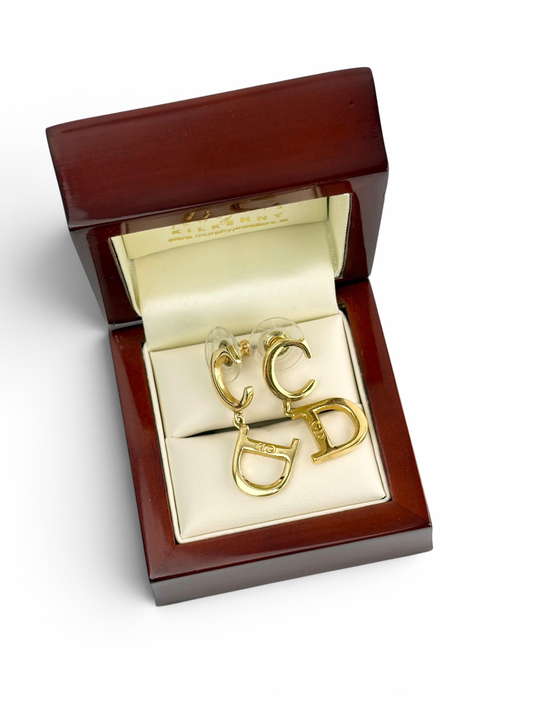 christian-dior-gold-tone-cd-drop-earrings-2