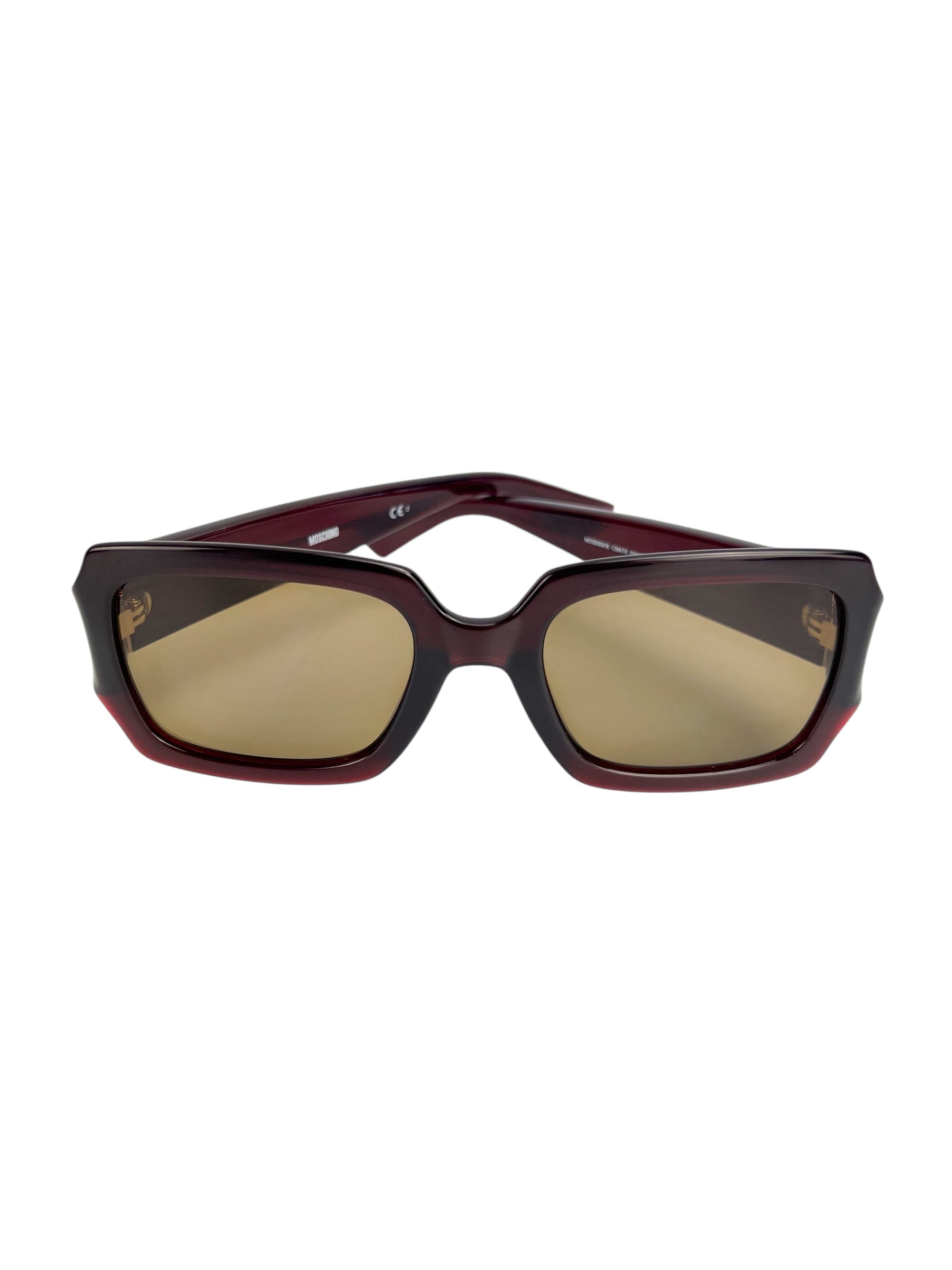 Moschino Burgundy Acetate Sunglasses