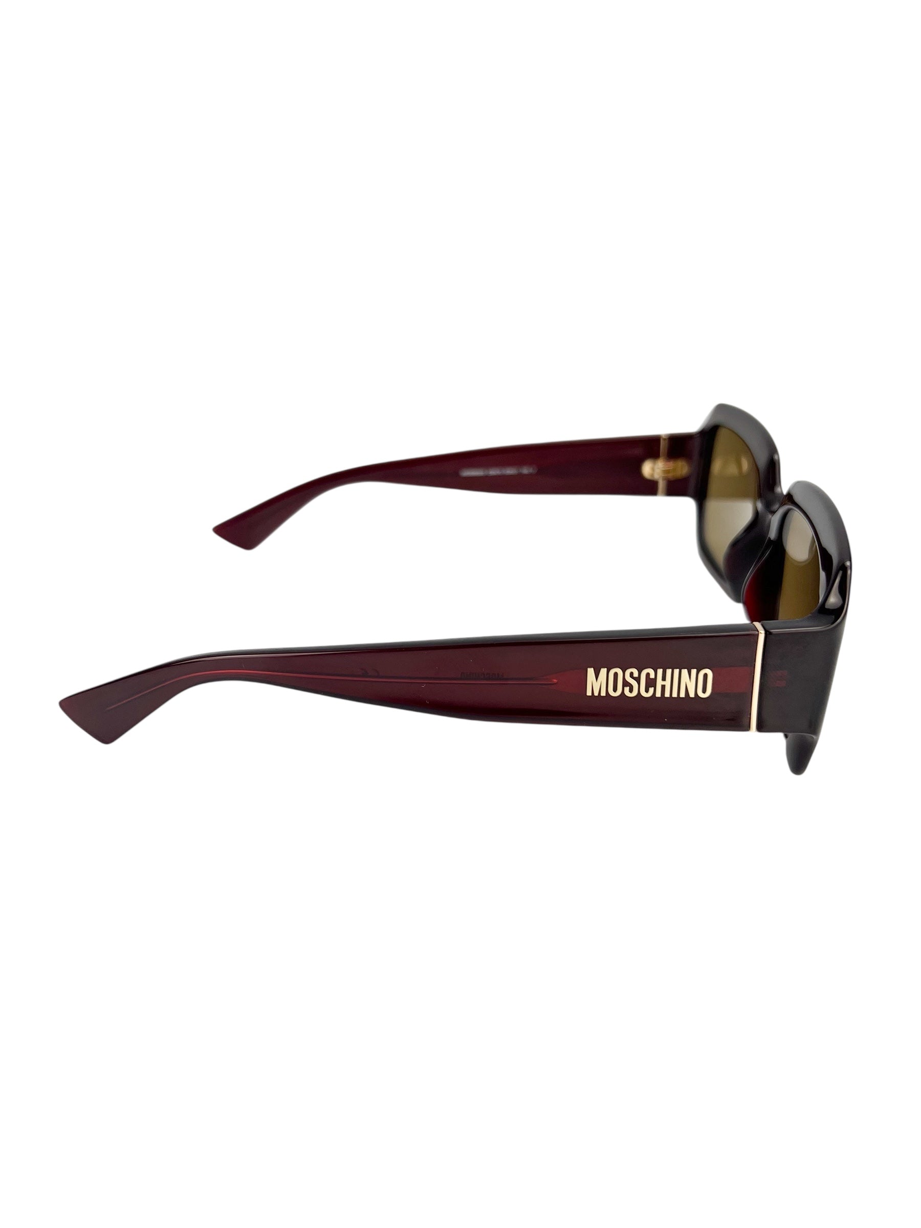 Moschino Burgundy Acetate Sunglasses