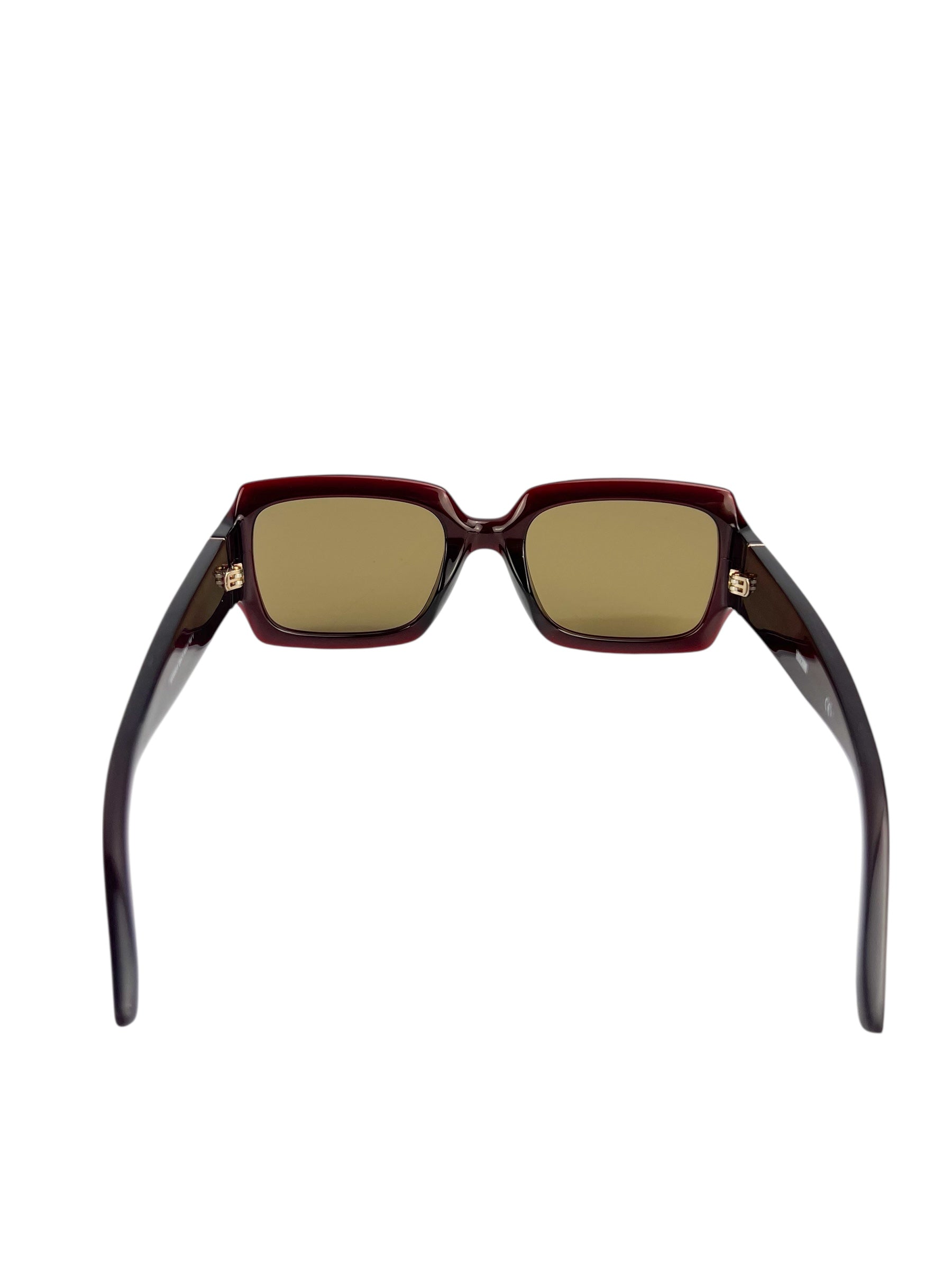Moschino Burgundy Acetate Sunglasses